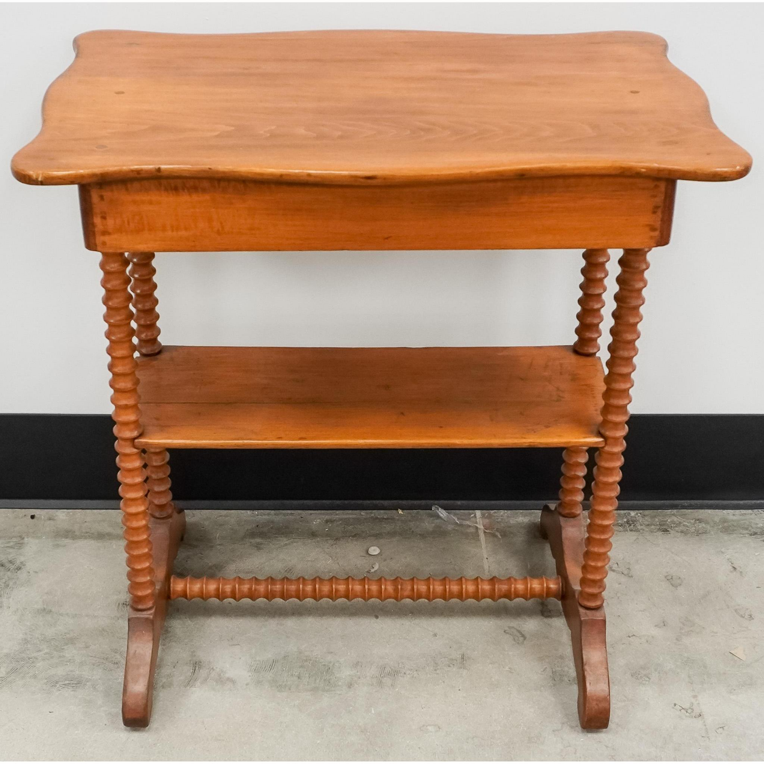 Free Delivery - Provincial Style Turned Maple Side Table Image #1 | Ivy Store