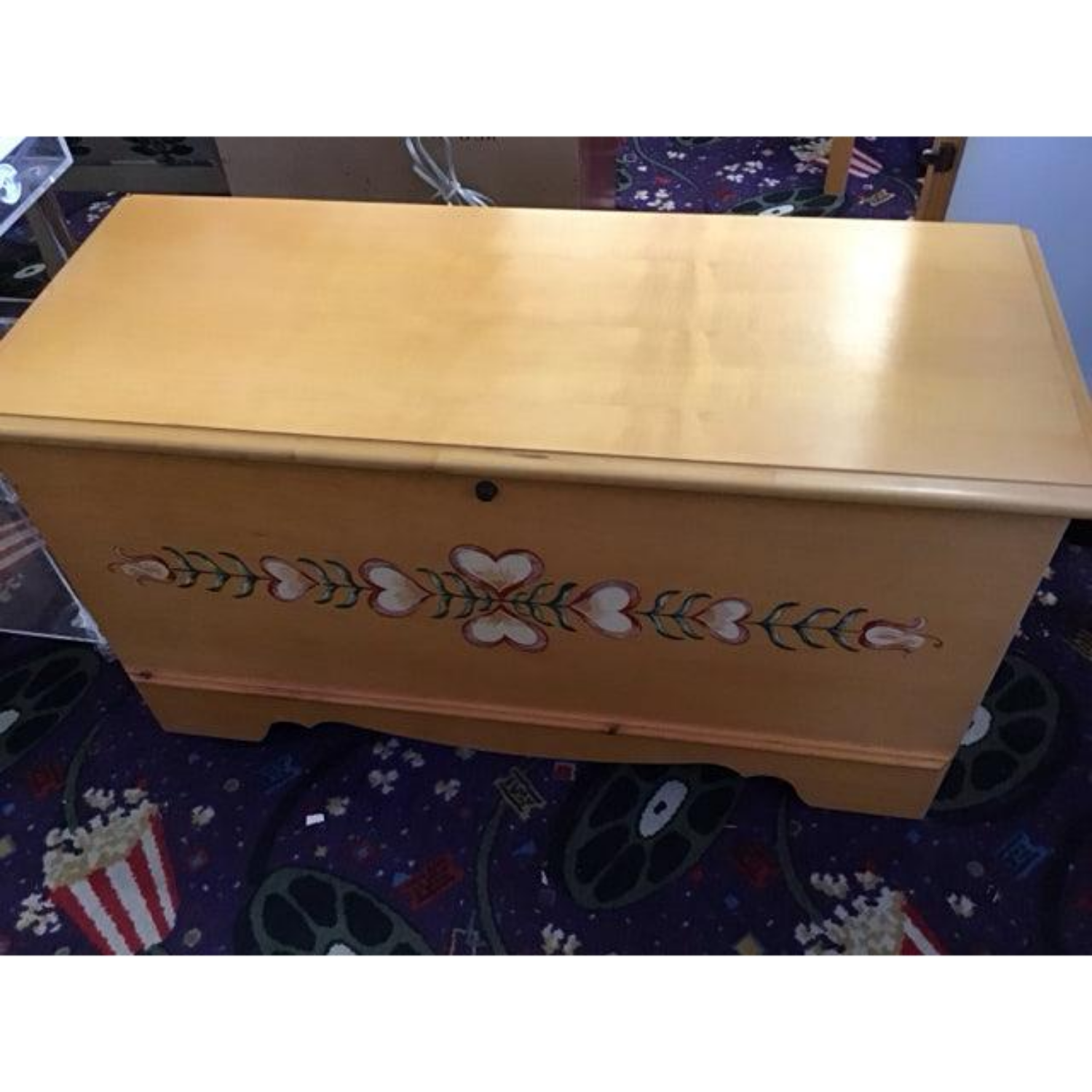 Free Delivery - Cedar Chest with Decorative Floral Design Image #1 | Ivy Store