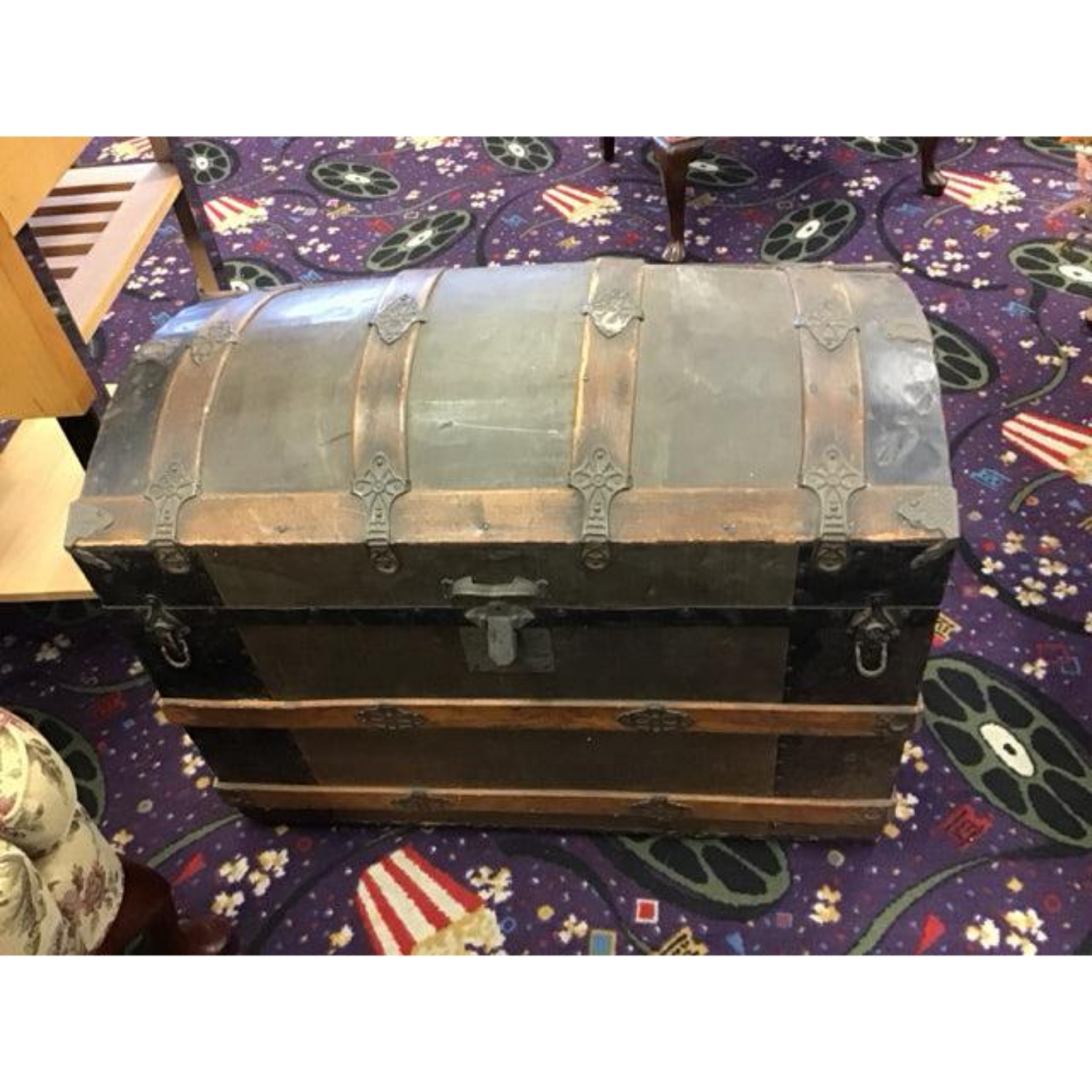 Free Delivery - Antique Steamer Trunk with Vintage Charm and History Image #1 | Ivy Store
