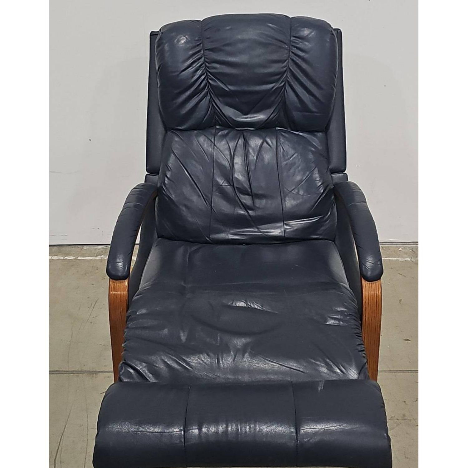 Free Delivery - Leather Recliner Chair with Wood Accents  Image #1 | Ivy Store