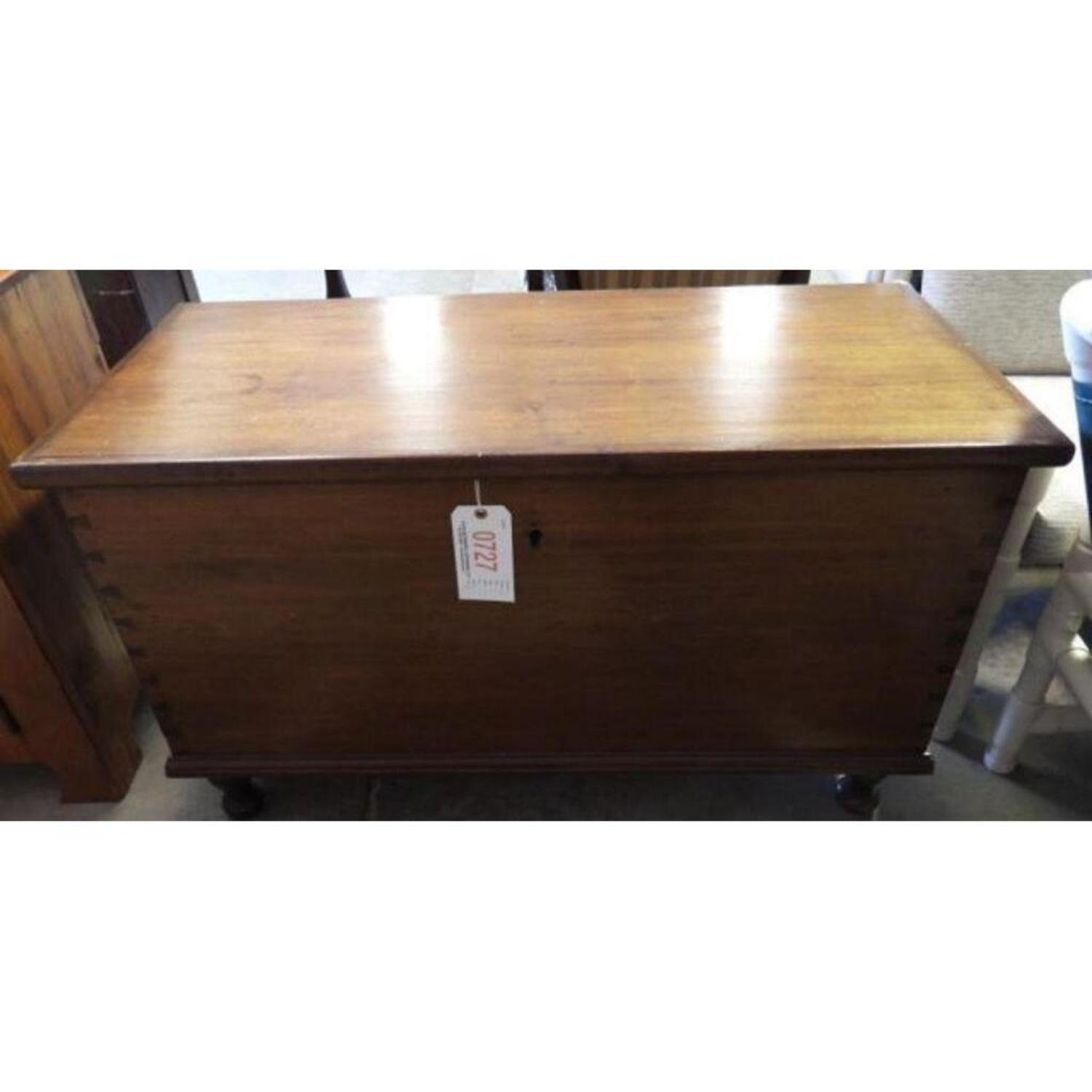 Free Delivery - Mid 19th Century Dovetailed Poplar Blanket Chest Antique Image #1 | Ivy Store