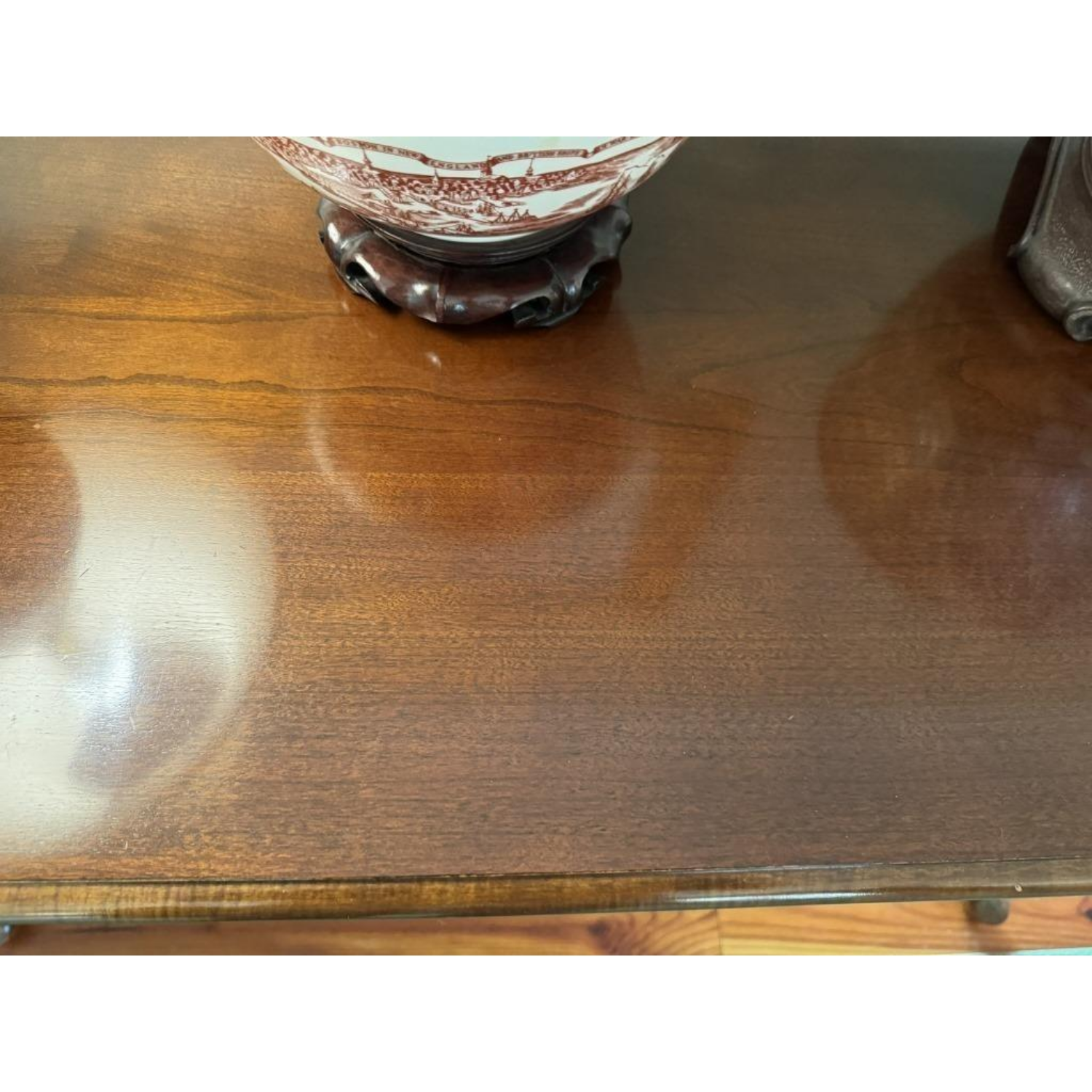 Free Delivery - Cherry Queen Anne Table with Elegant Design and Drawers Image #2 | Ivy Store