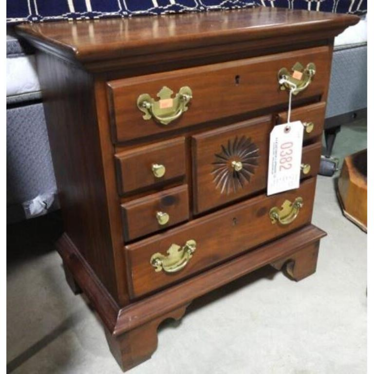 Free Delivery - Charming Pine Chippendale Style Chest of Drawers Image #2 | Ivy Store