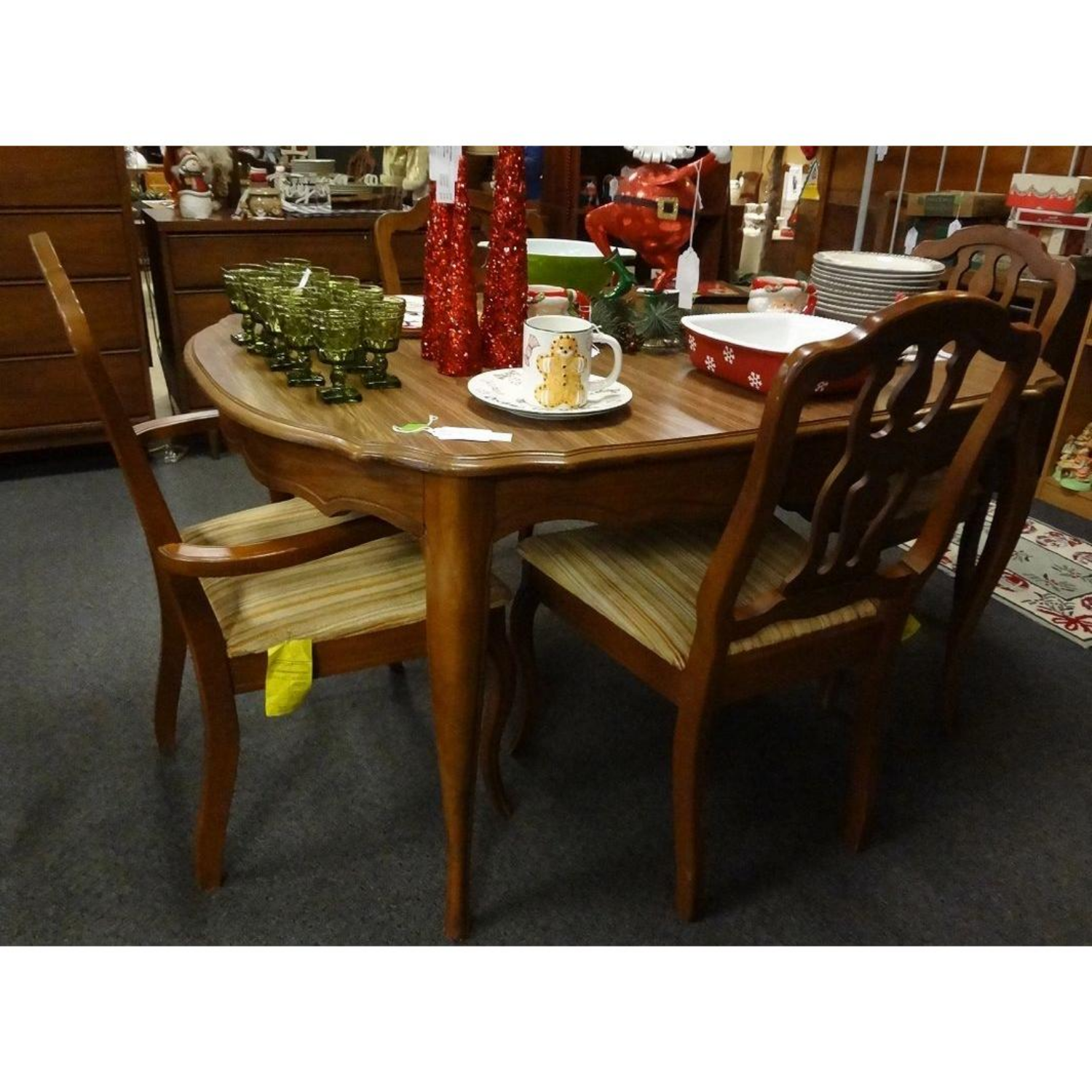 Free Delivery - Elegant Oval Dining Table with Four Classic Chairs Image #1 | Ivy Store