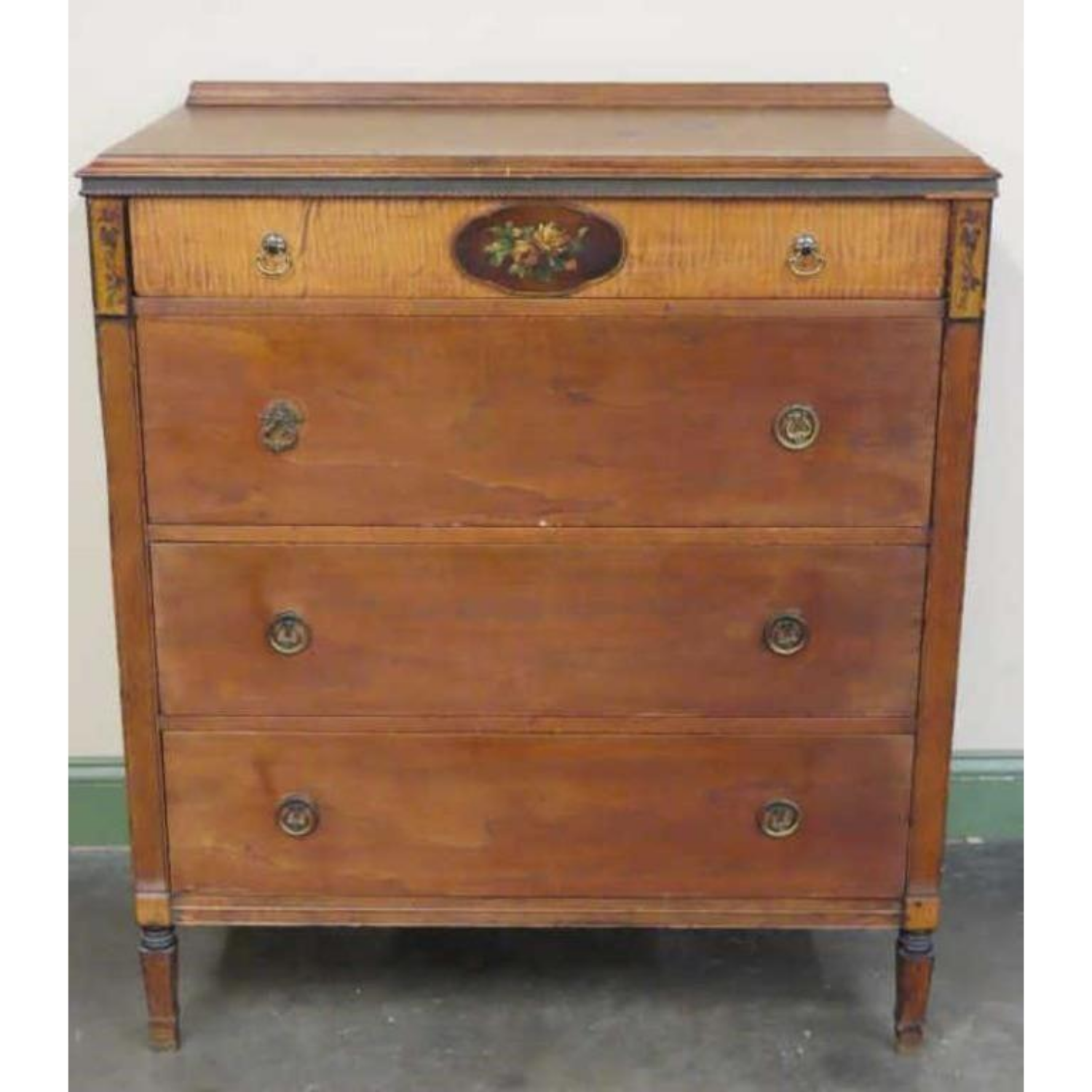 Free Delivery - Antique 4-Drawer Chest with Elegant Design and Detail Image #1 | Ivy Store