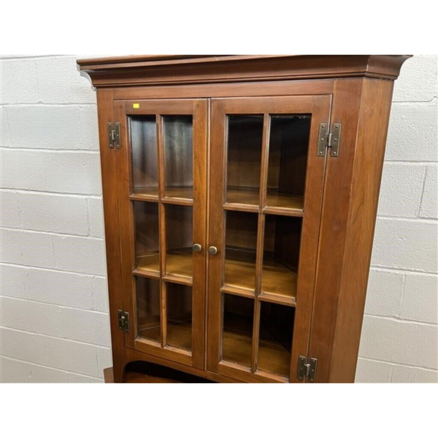 Free Delivery - Vintage Cherry Corner Cupboard Cabinet Storage Display Image #2 | Ivy Store
