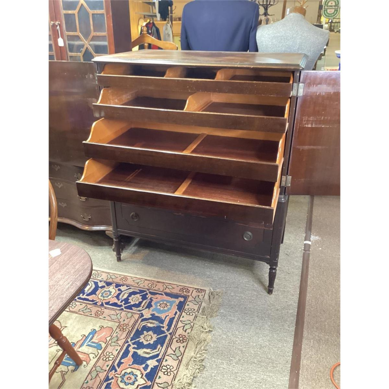 Free Delivery - Antique Armoire Dresser Chest of Drawers Cabinet Storage Vintage image | Ivy Store