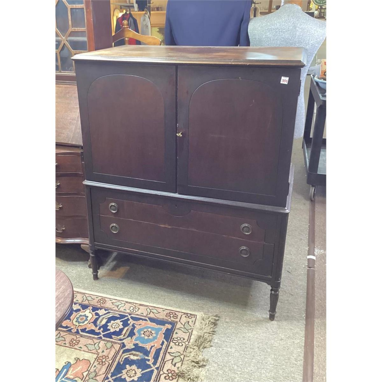 Free Delivery - Antique Armoire Dresser Chest of Drawers Cabinet Storage Vintage image | Ivy Store