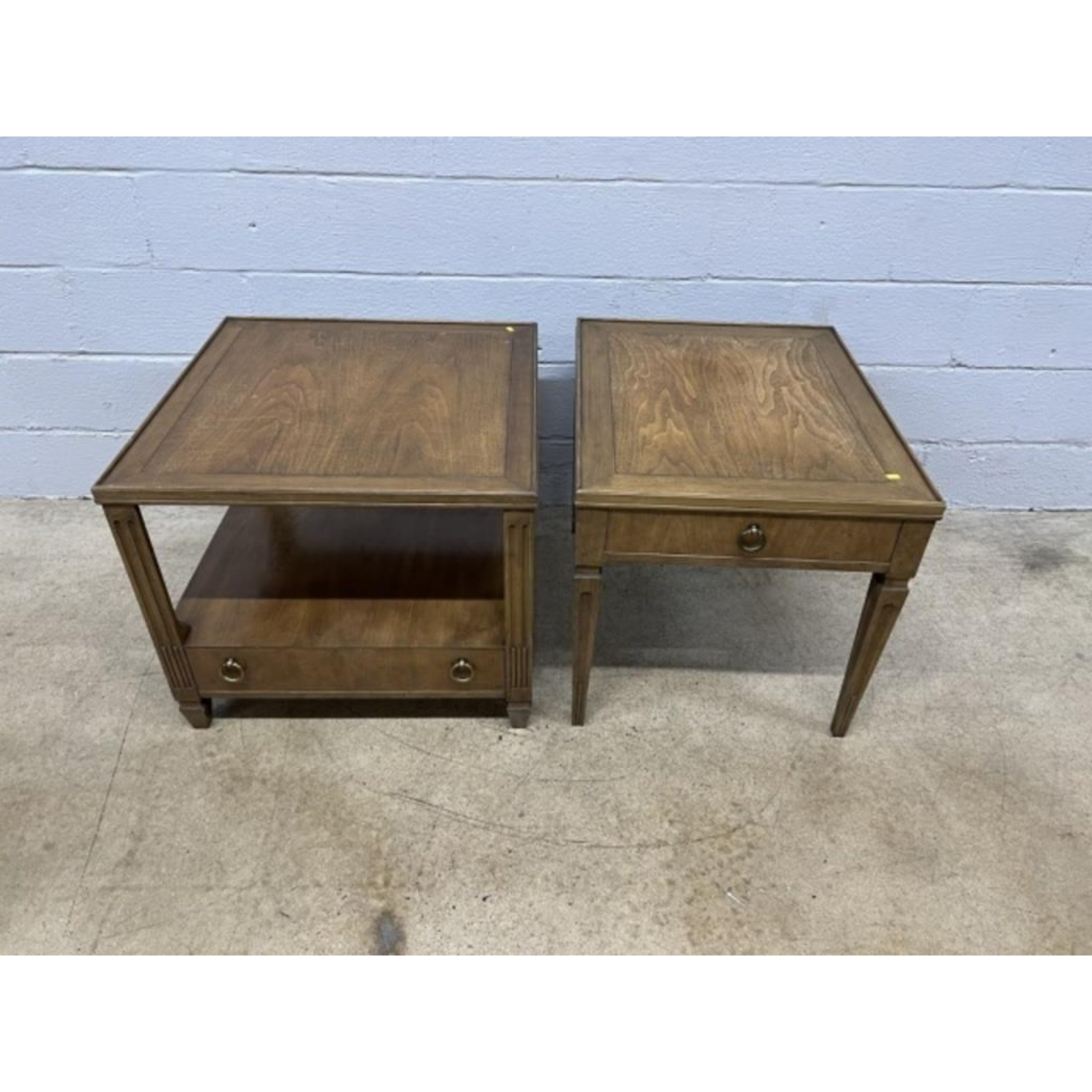 Free Delivery - MCM Mid Century Modern End Tables Nightstands Set Vintage Charm Image #1 | Ivy Store