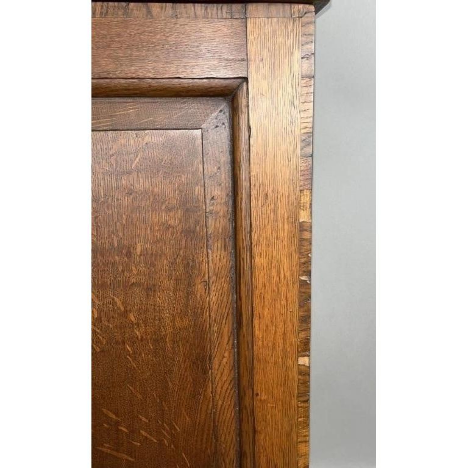 Free Delivery - Antique Oak Spice Cabinet with Raised Panel Door and Drawers image | Ivy Store