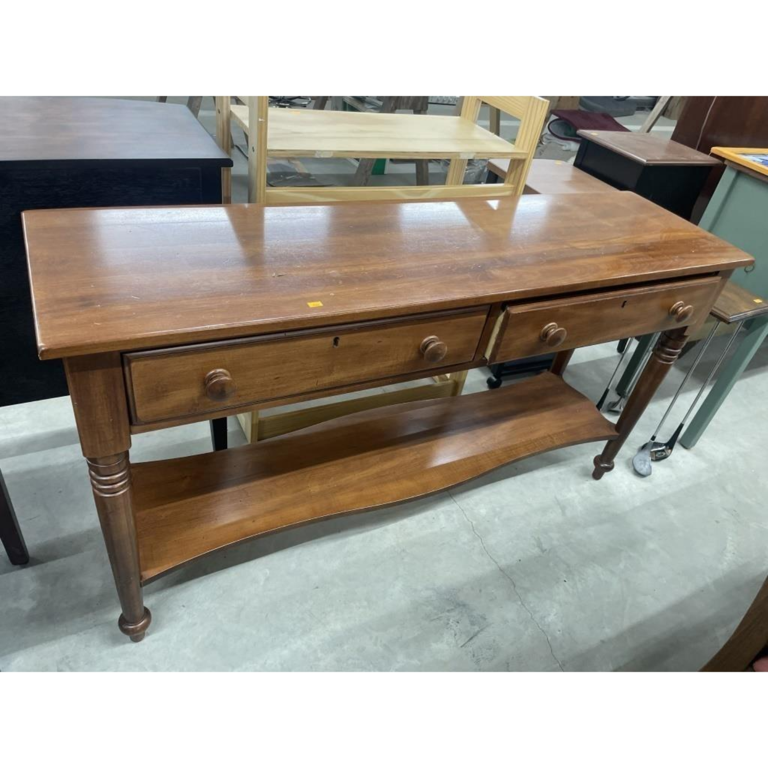 Free Delivery - Vintage Durham Furniture Console Table Entryway Storage image | Ivy Store