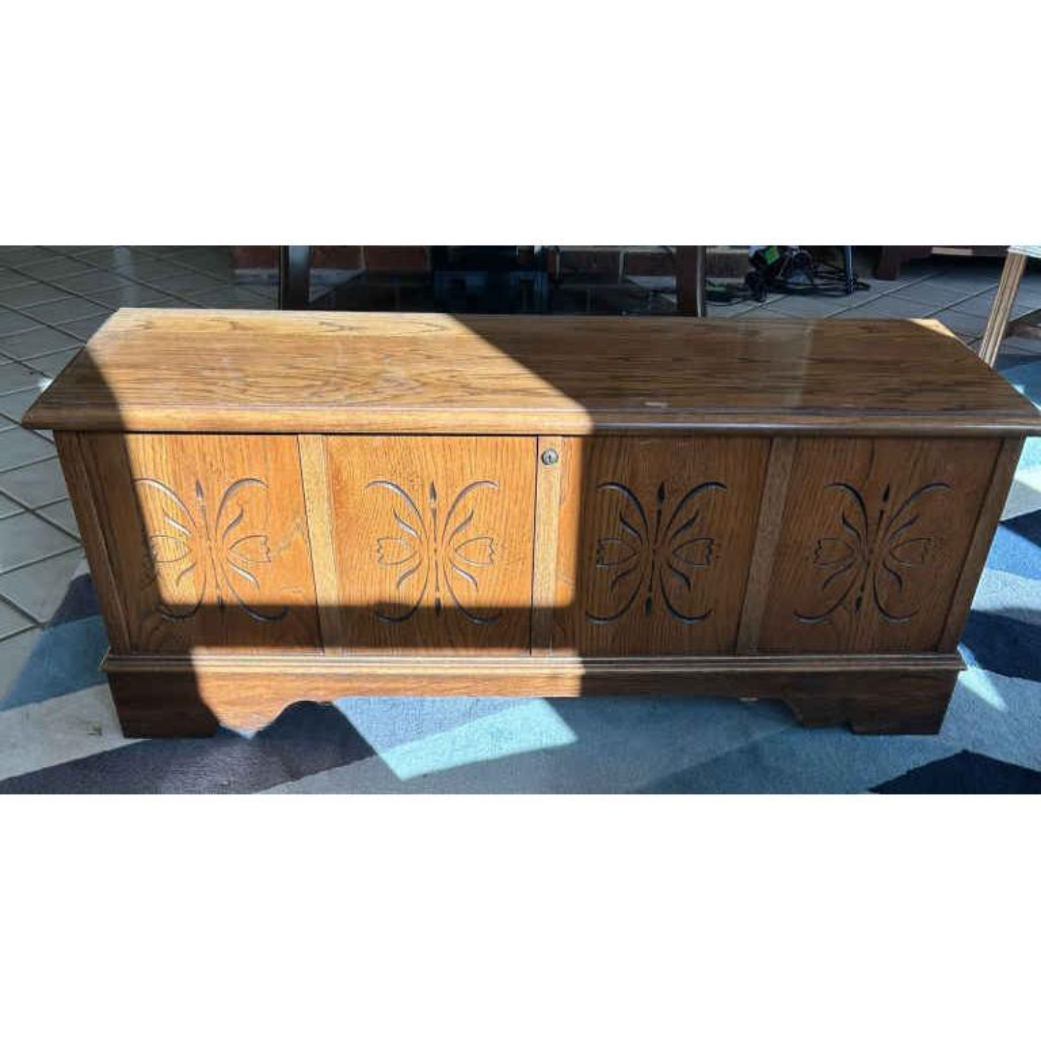 Free Delivery - Vintage Lane Storage Chest with Key and Price Papers Image #1 | Ivy Store
