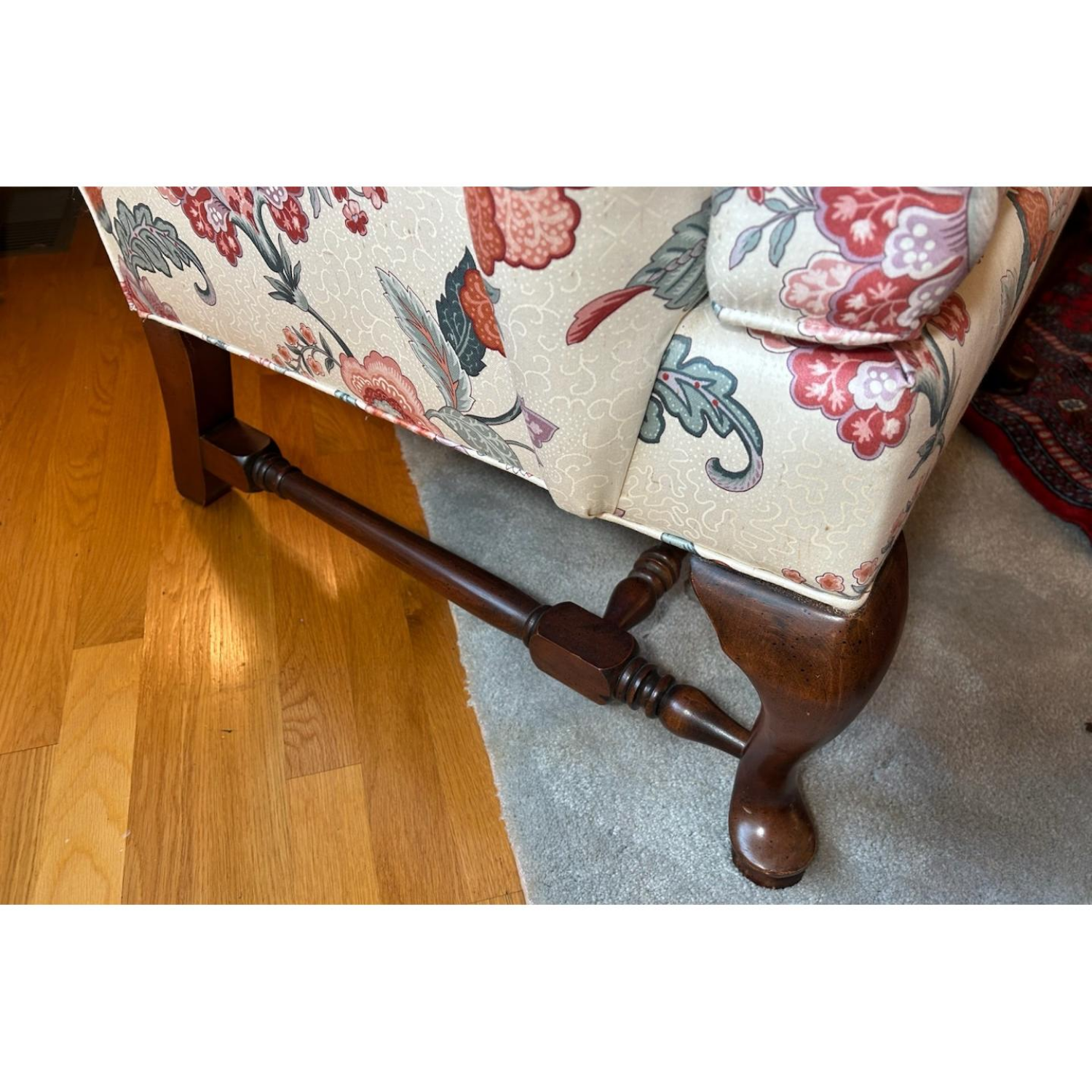 Free Delivery - Pair of Thomasville Floral Wingback Chairs image | Ivy Store
