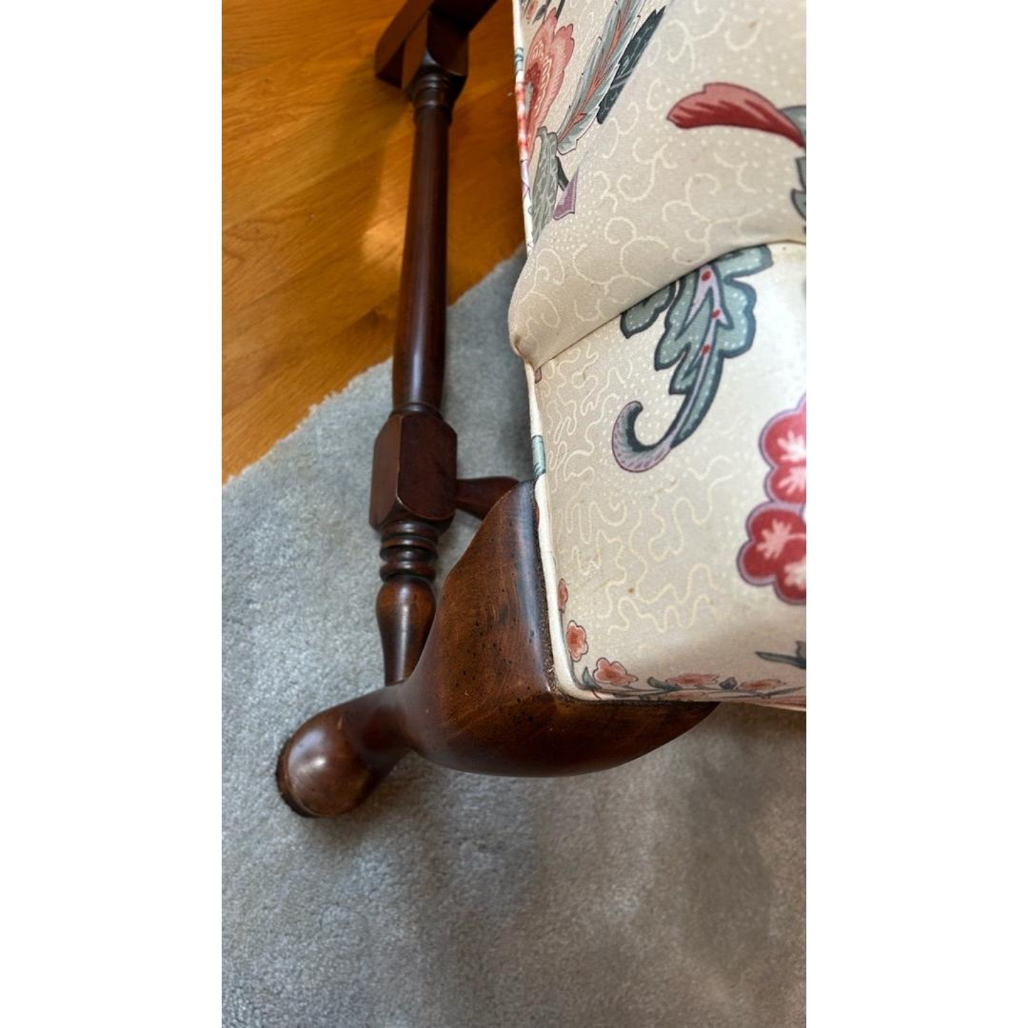 Free Delivery - Pair of Thomasville Floral Wingback Chairs image | Ivy Store