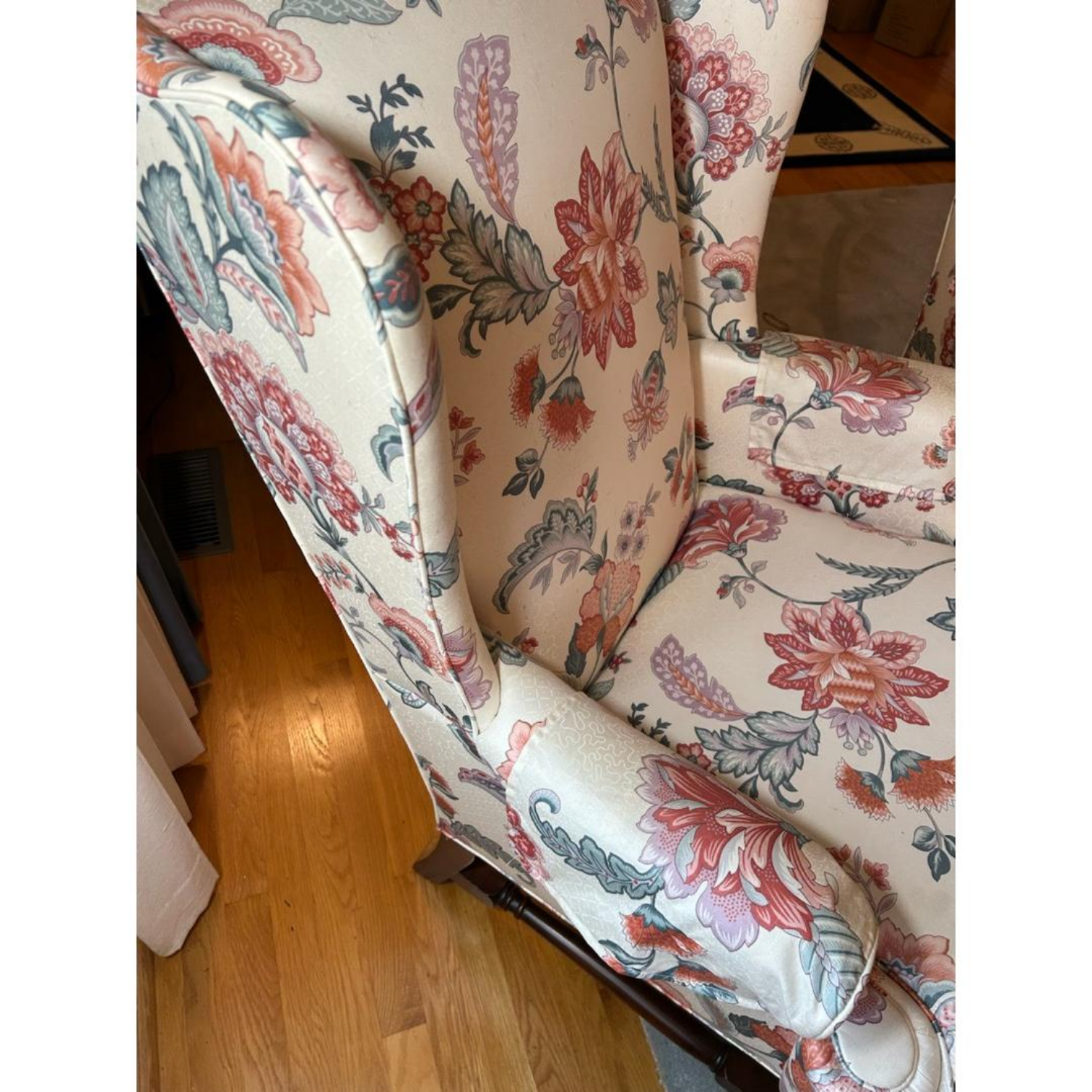 Free Delivery - Pair of Thomasville Floral Wingback Chairs image | Ivy Store