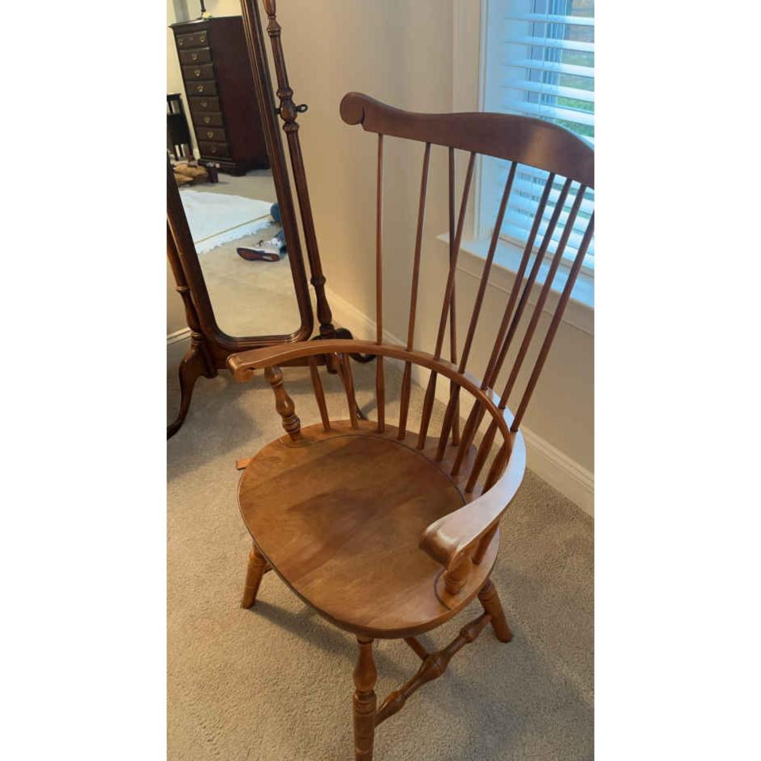 Free Delivery - Vintage Spindle-Back Wooden Chair Set by S. Bent Bros image | Ivy Store