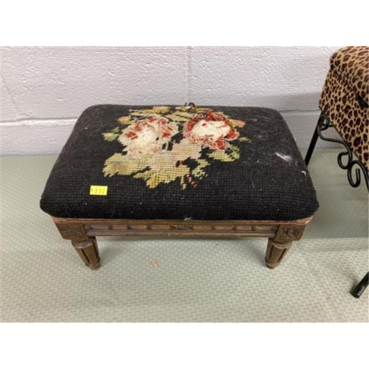 Free Delivery - Vintage Upholstered Stools Set of Two Decorative Seating Image #2 | Ivy Store