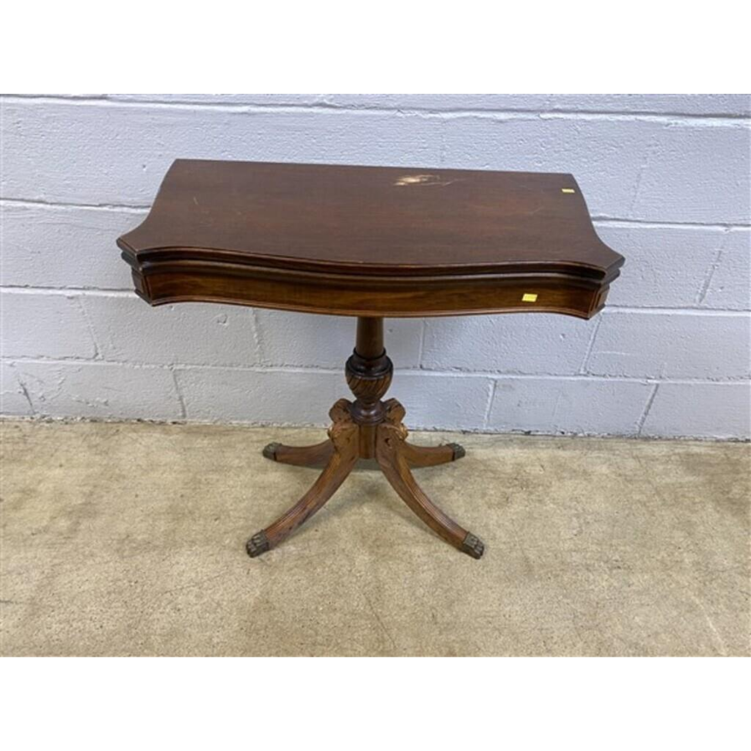 Free Delivery - Vintage Flip Top Game Table with Carved Legs and Elegant Design image | Ivy Store