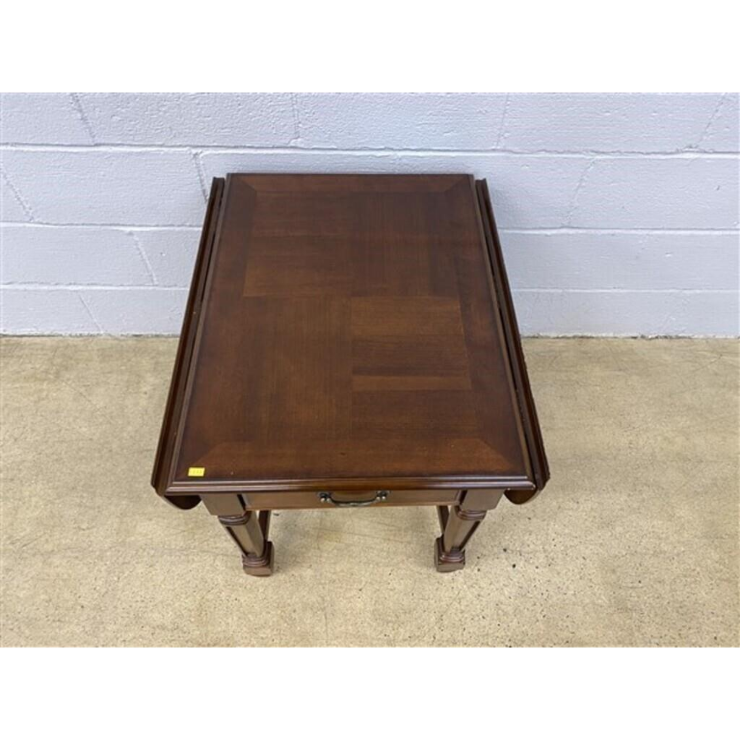 Free Delivery - Vintage Modern Drop Leaf End Table Nightstand with Drawer Image #2 | Ivy Store