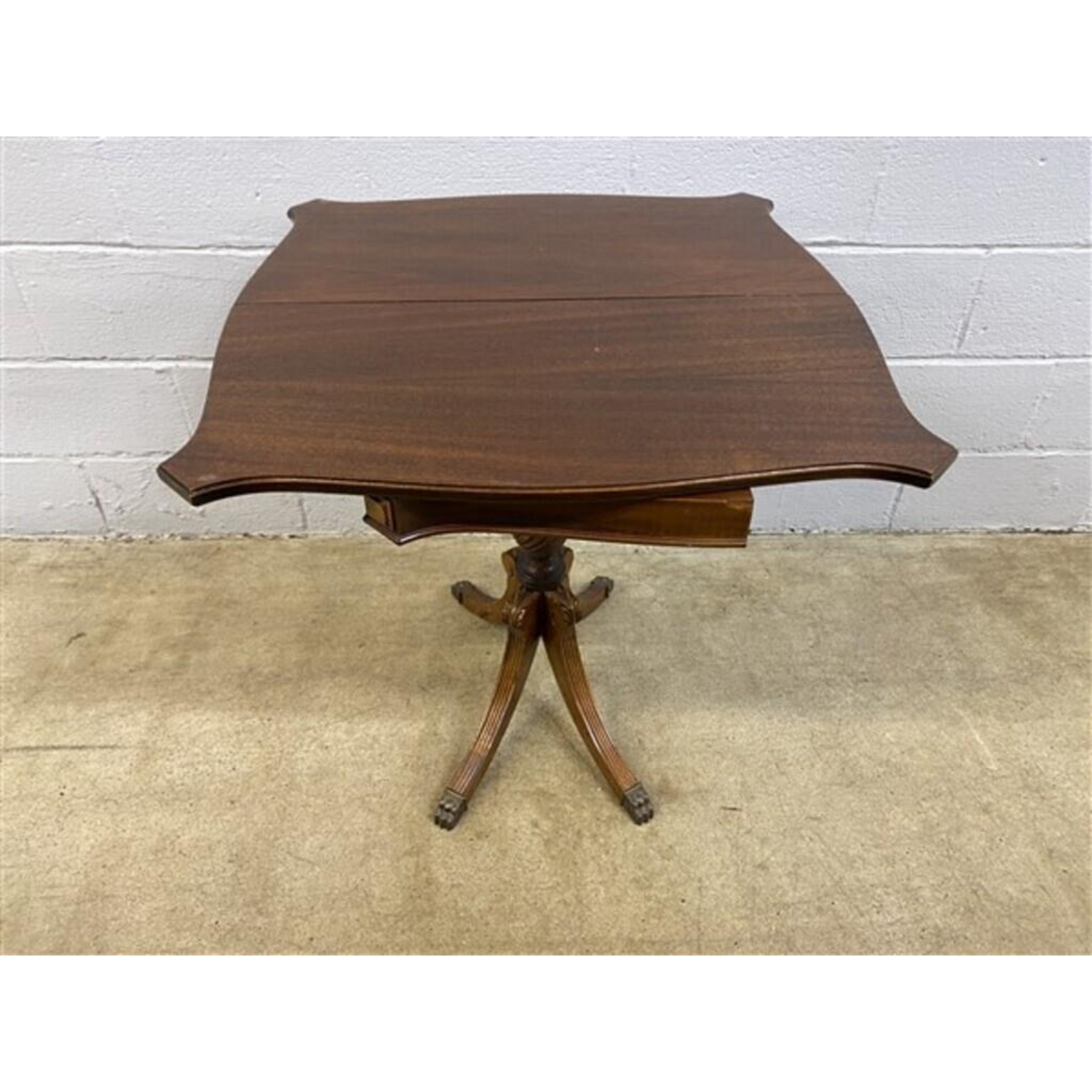 Free Delivery - Vintage Flip Top Game Table with Carved Legs and Elegant Design image | Ivy Store