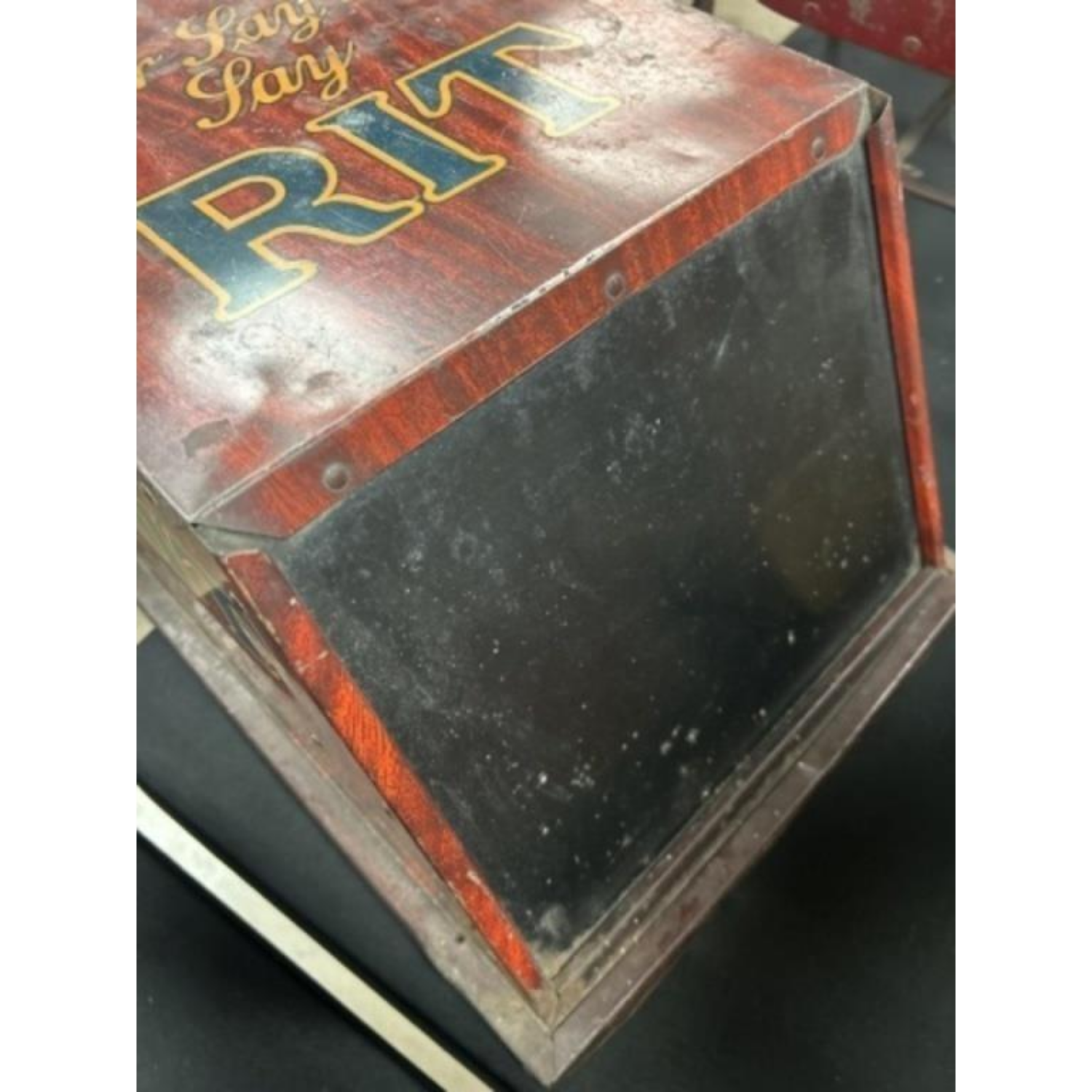 Free Delivery - Vintage Pressed Steel Countertop Dye Cabinet Storage image | Ivy Store