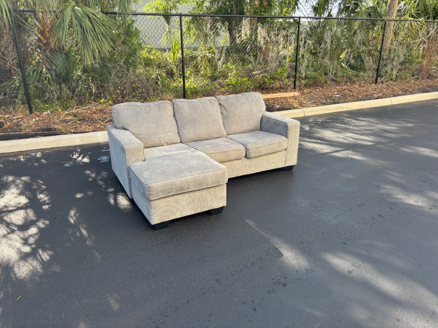 Sectional Sofa Light Grey With Chaise image | Ivy Store