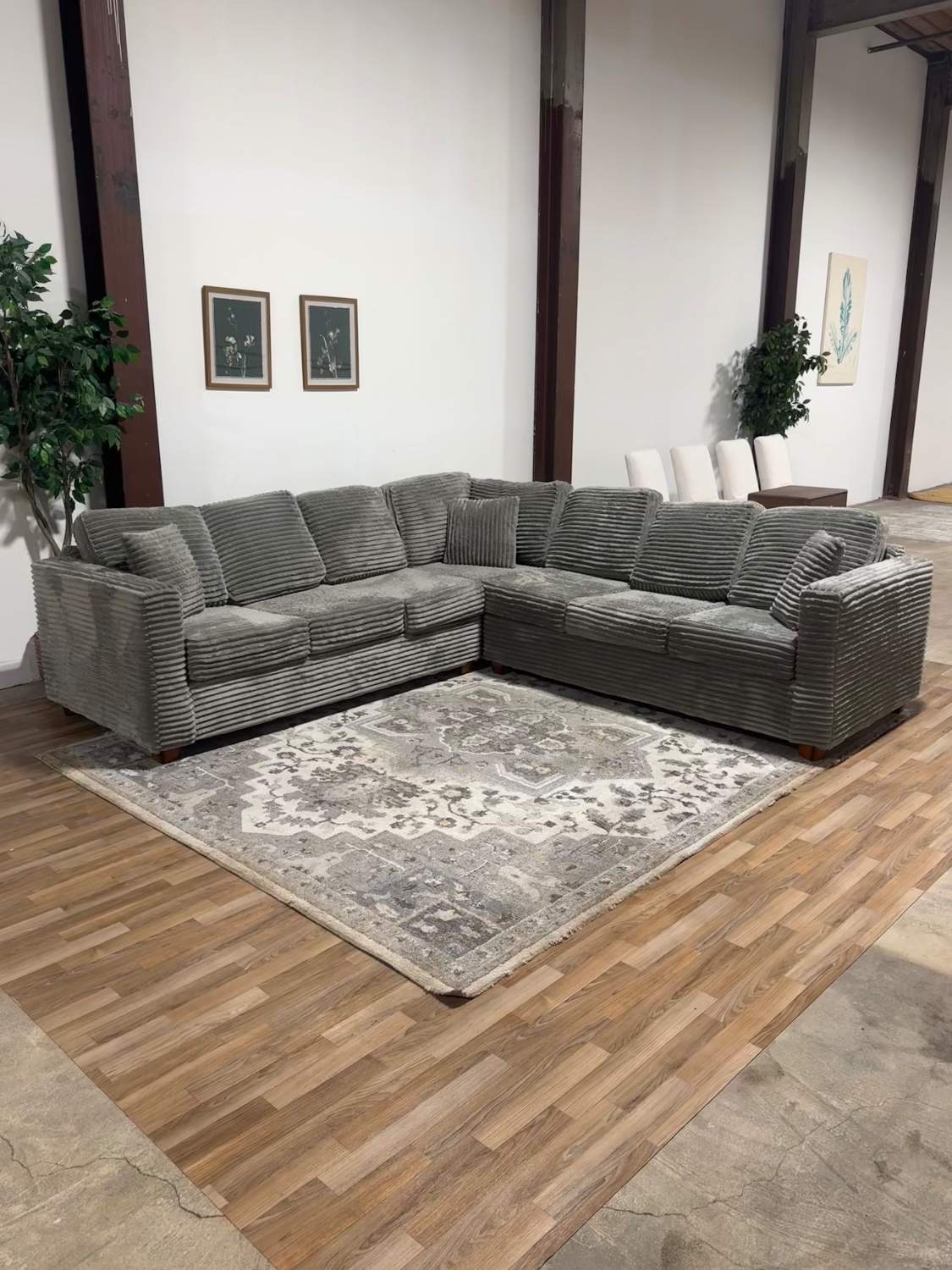Corduroy Sectional Sofa 🚛 Delivery Available image | Ivy Store