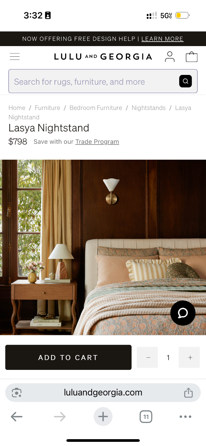 Lulu and Georgia Nightstand (Retails for $798) image | Ivy Store