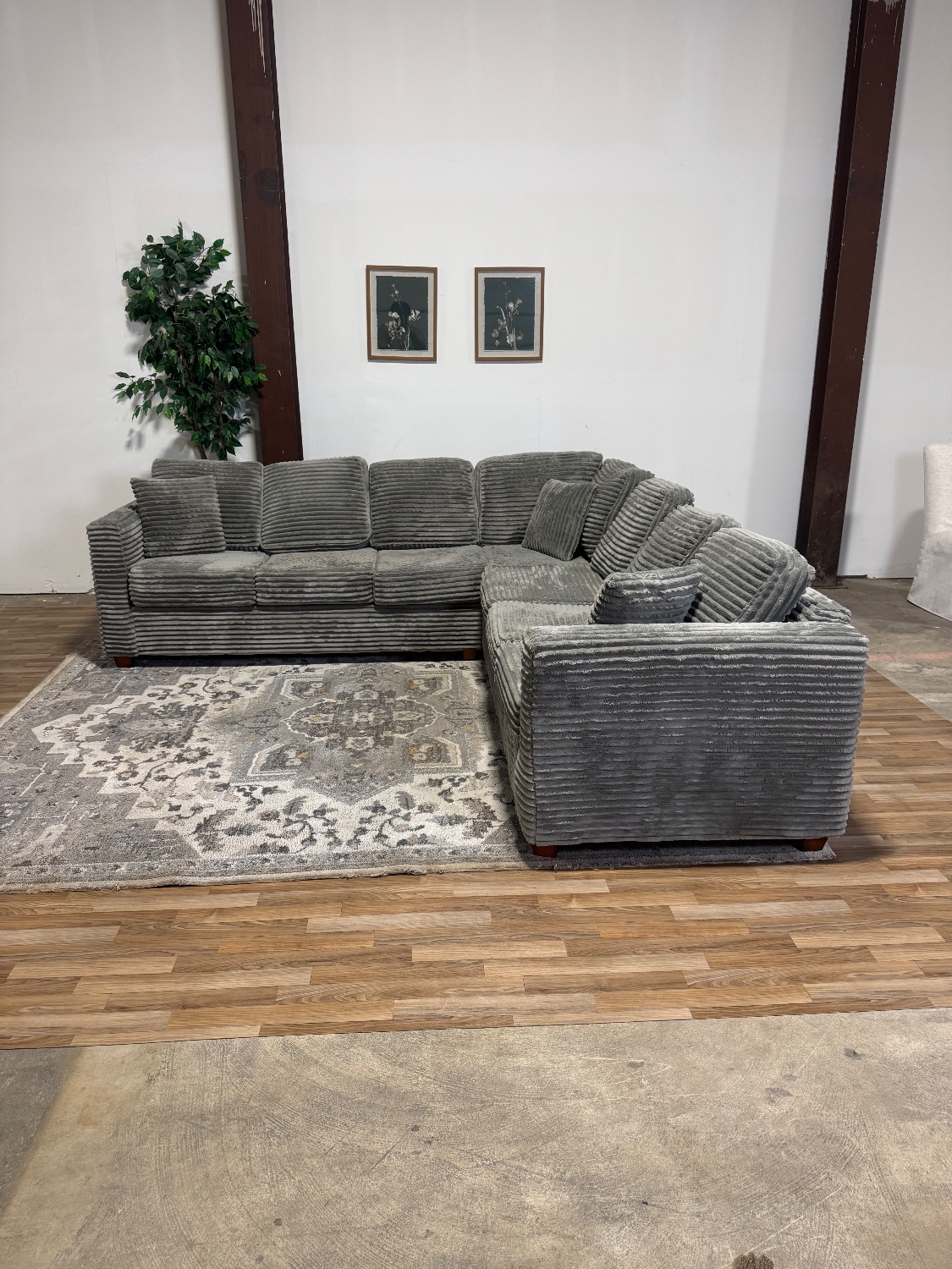 Corduroy Sectional Sofa 🚛 Delivery Available image | Ivy Store