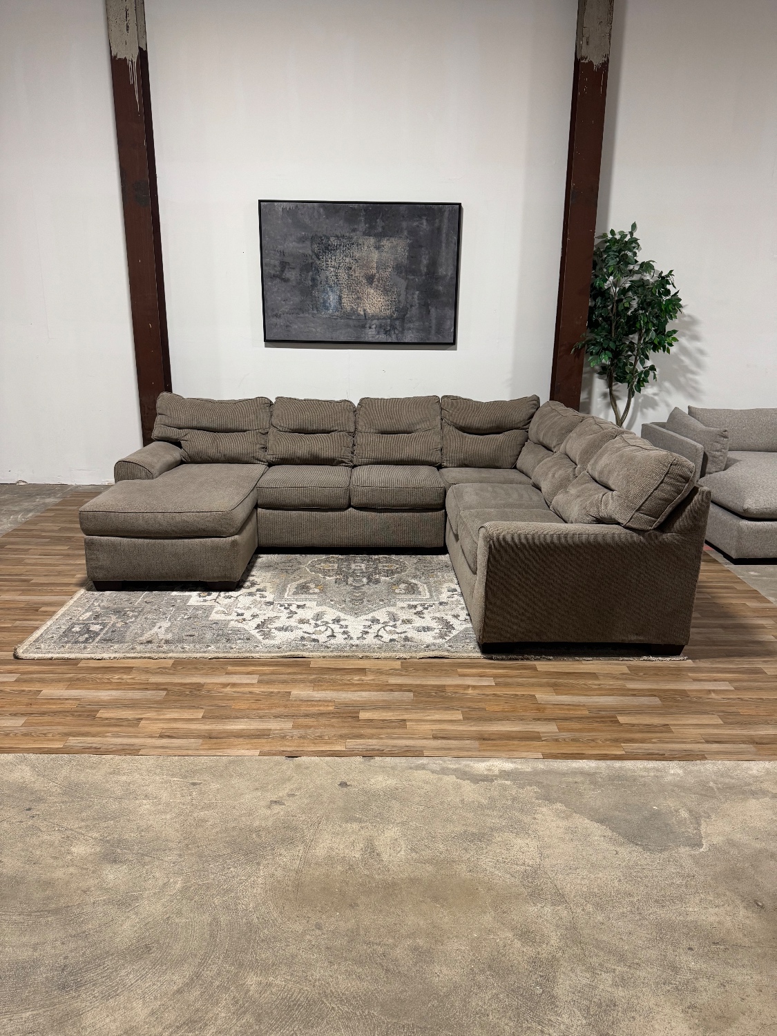 Taupe Sectional Sofa 🚛 Delivery Available Image #2 | Ivy Store