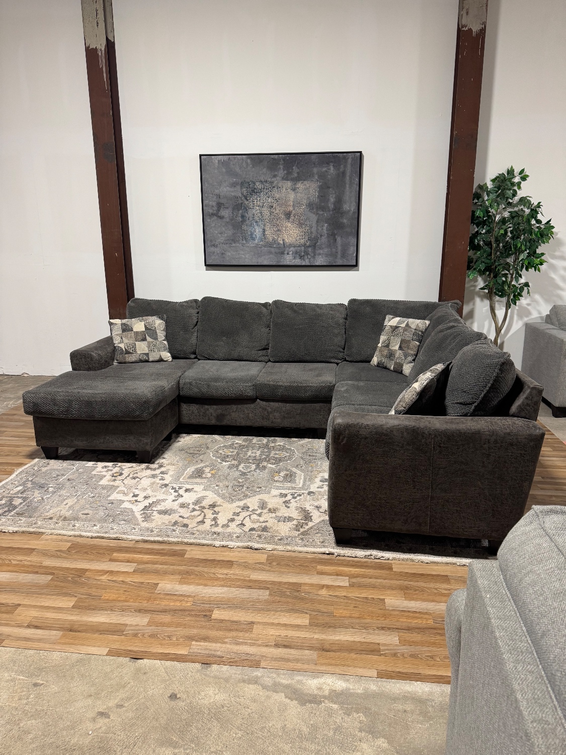 Black Sectional Sofa 🚛 Delivery Available Image #2 | Ivy Store