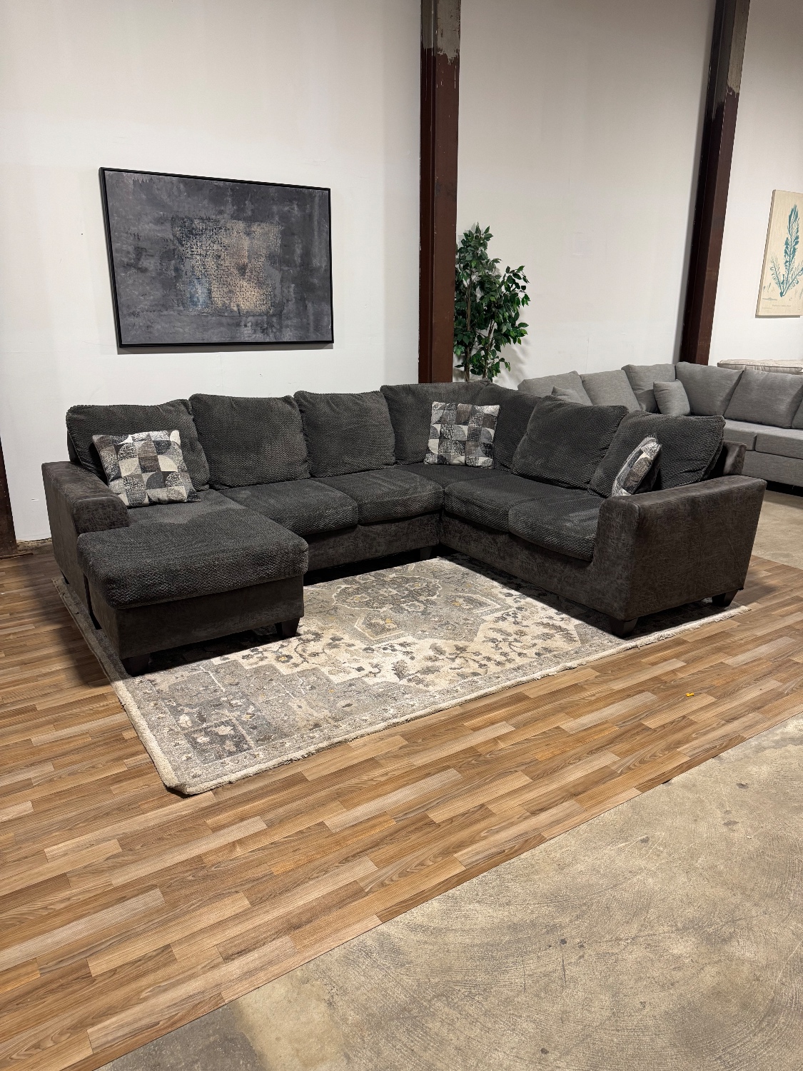Black Sectional Sofa 🚛 Delivery Available Image #1 | Ivy Store