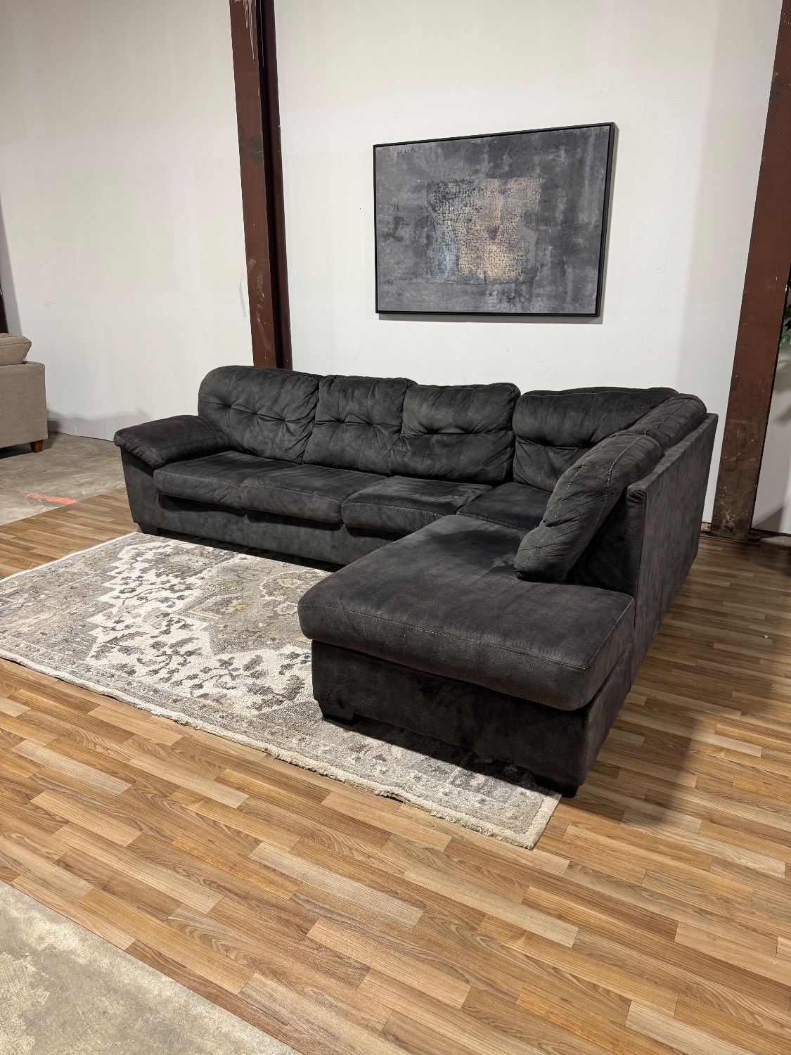 Black Sectional Sofa 🚛 Delivery Available Image #2 | Ivy Store