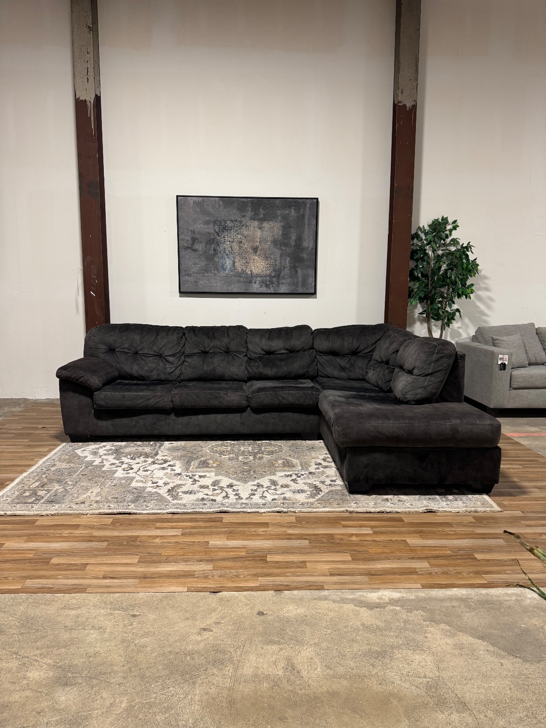 Black Sectional Sofa 🚛 Delivery Available Image #1 | Ivy Store
