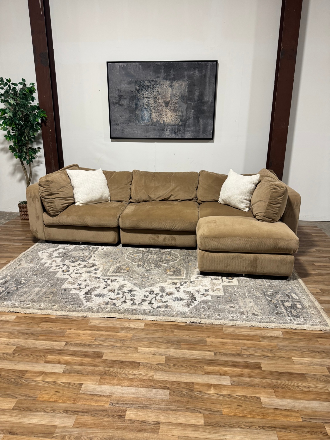 Modular Down 4Pc Sectional Sofa 🚛 Delivery Available Image #1 | Ivy Store