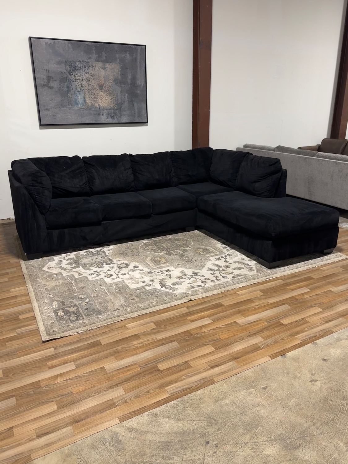 Black Sectional Sofa 🚛 Delivery Available Image #2 | Ivy Store