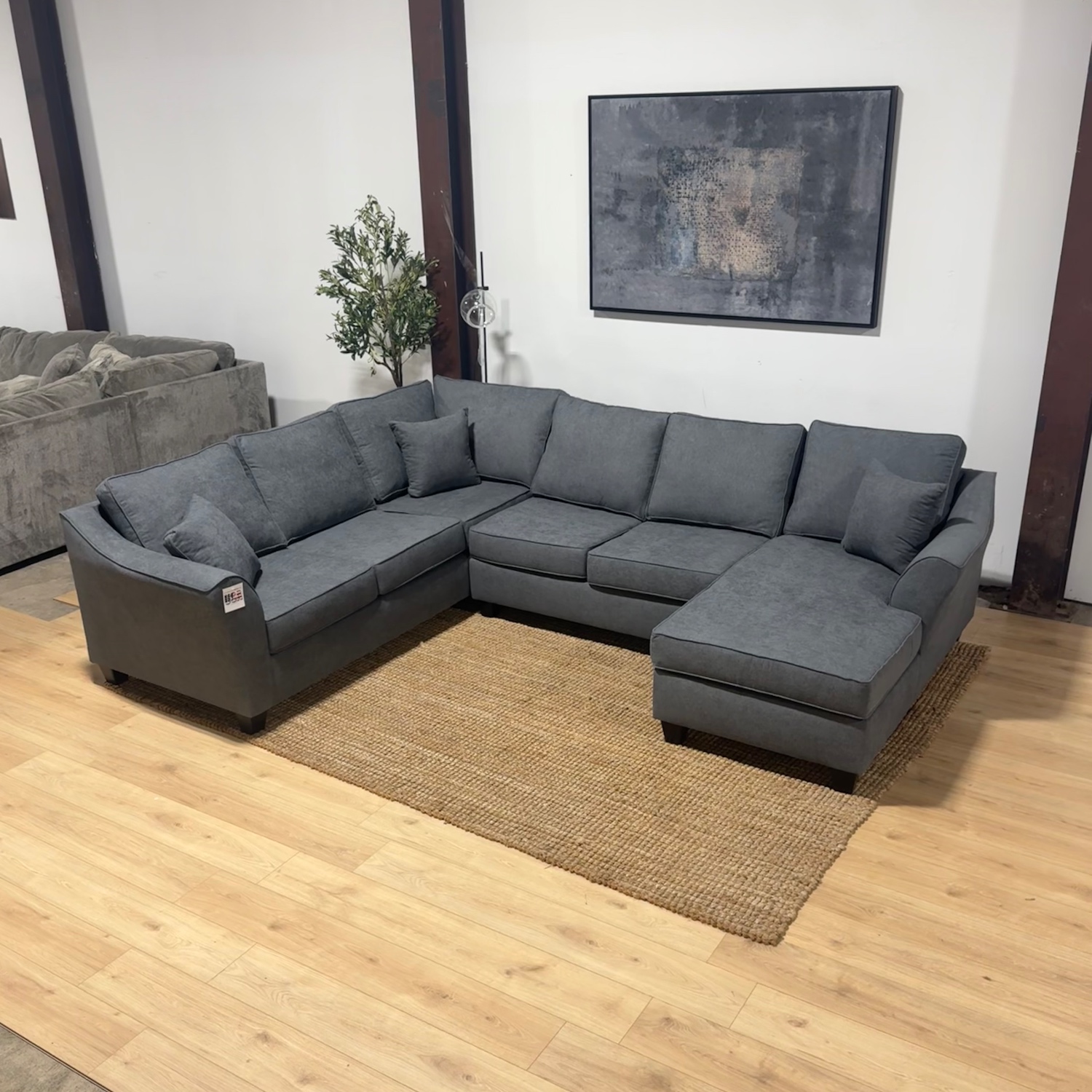 Brand New Gray 3-Piece Sectional 🚛 Delivery Available Image #1 | Ivy Store