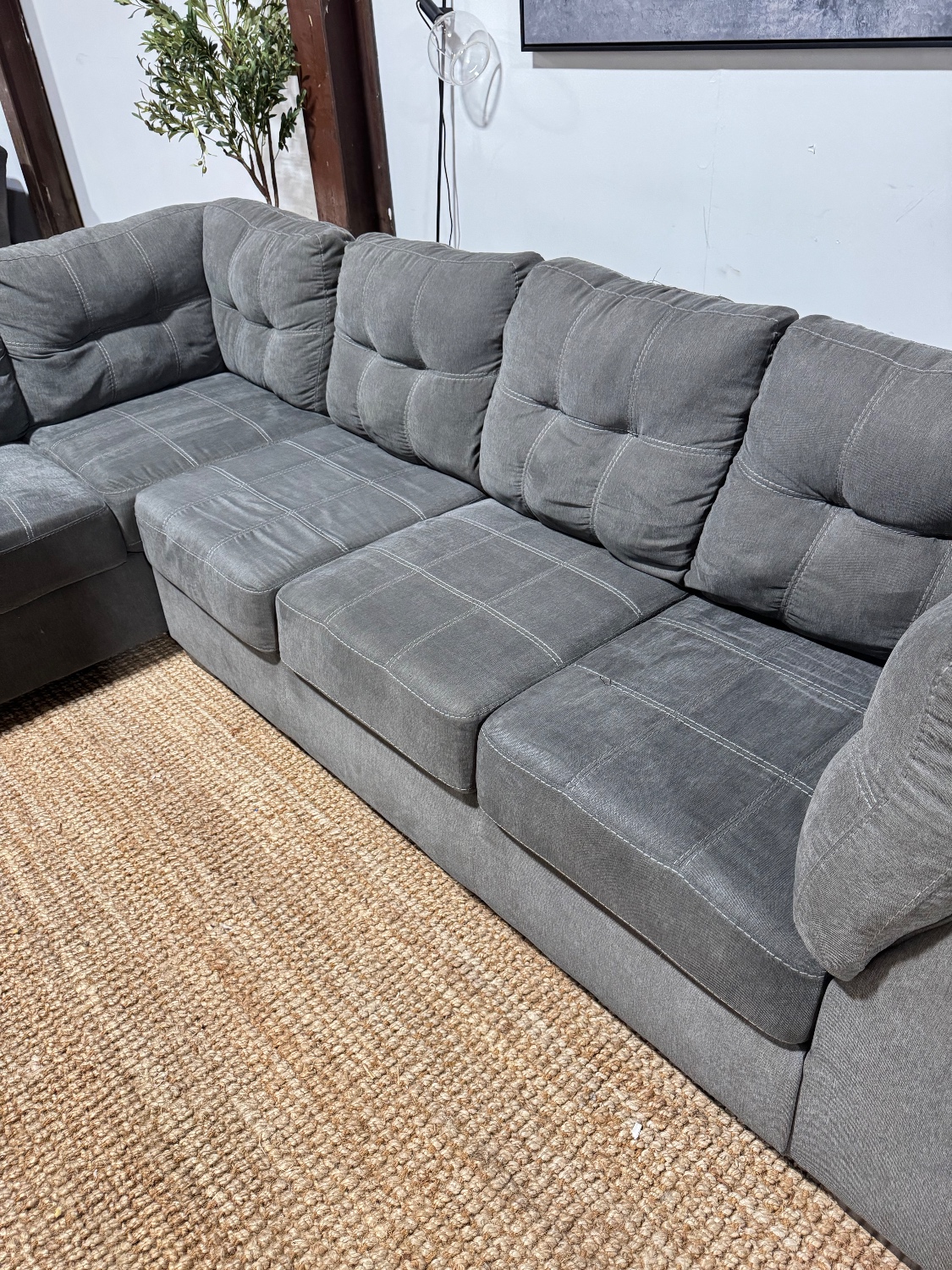 Gray Sectional Sofa 🚛 Same Day Delivery Image #2 | Ivy Store