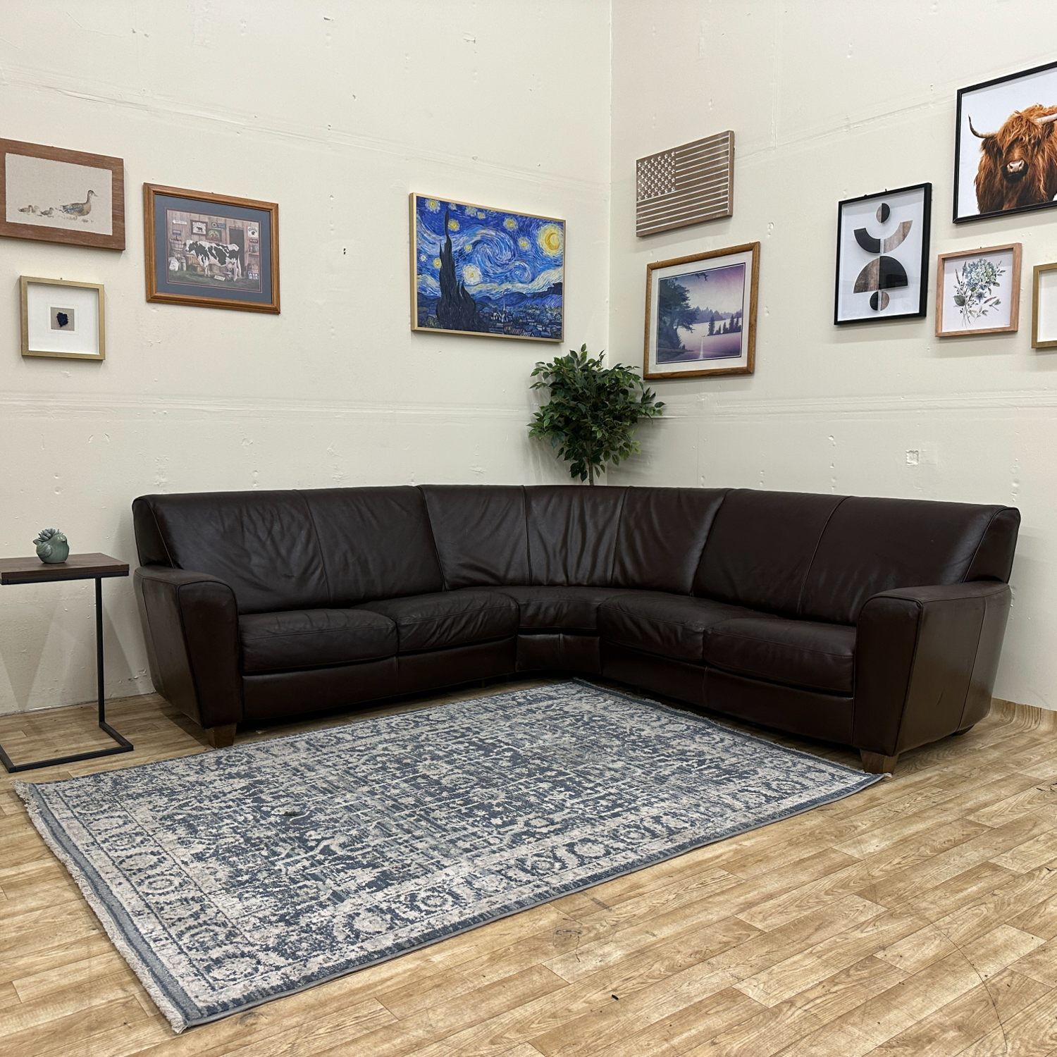 Free Delivery! Real Leather Sectional Image #2 | Ivy Store