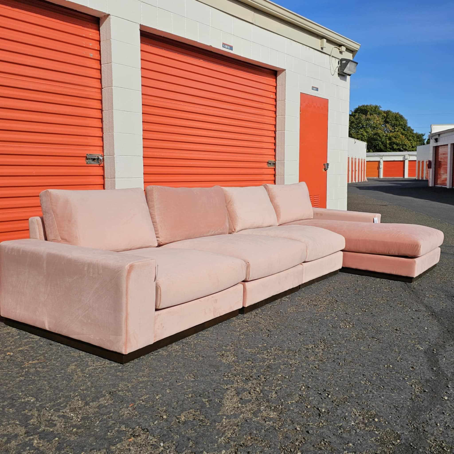 🛋️ Joybird Holt Grand Modular L-Sectional in Pink 🚛 Delivery Available image | Ivy Store