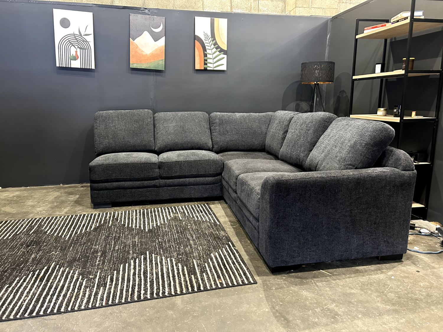 New 🧼 Archer Slate Gray (Incomplete) Sectional Couch - Delivery Available! Image #1 | Ivy Store