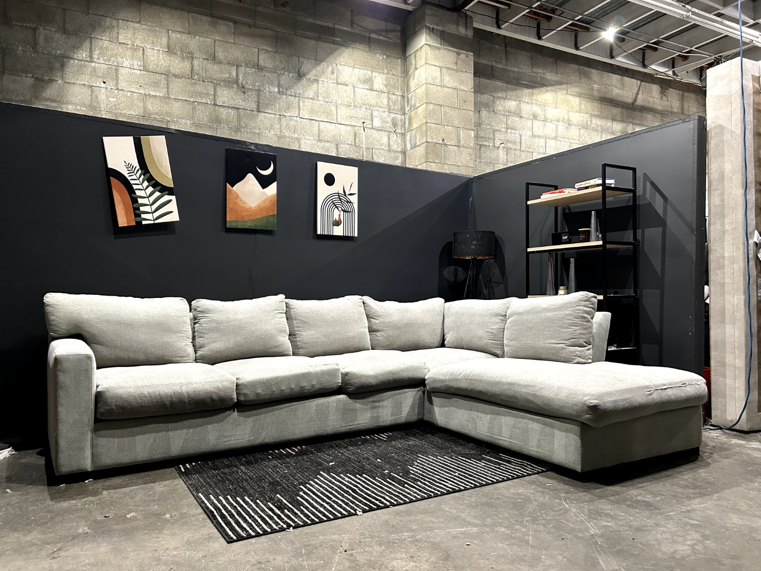 Beautiful Refurbished 🧼 Sectional Couch with Chaise - Delivery Available! image | Ivy Store
