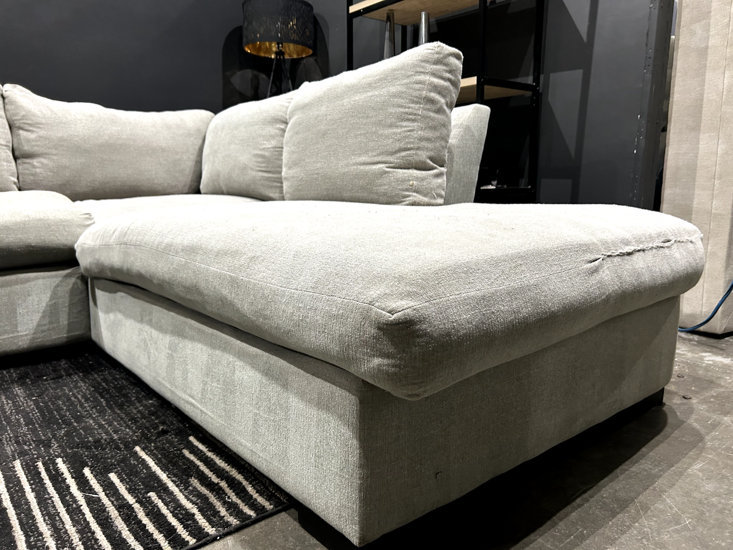 Beautiful Refurbished 🧼 Sectional Couch with Chaise - Delivery Available! image | Ivy Store
