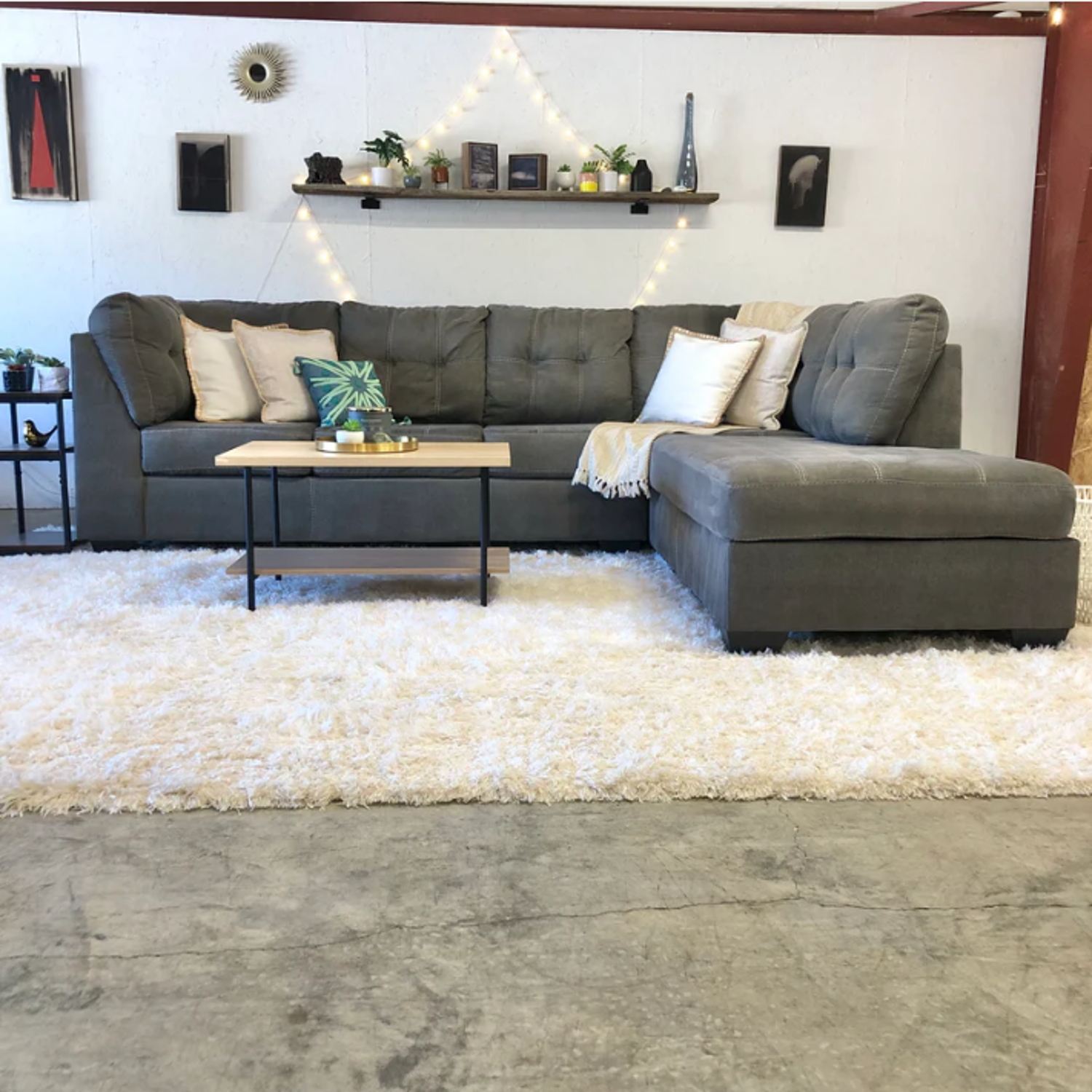 (50% OFF) Ashley's Furniture Sectional with Chaise FREE DELIVERY! Image #1 | Ivy Store