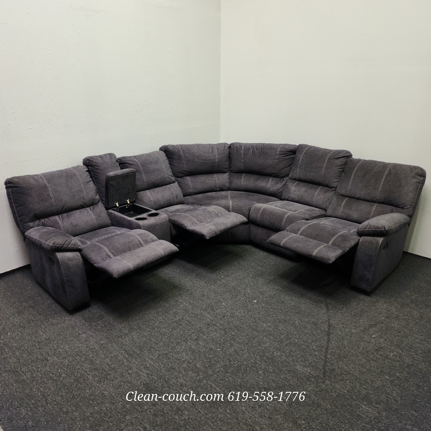 Ashley's Furniture 3-Piece Power Reclining Sectional FREE DELIVERY!! Image #1 | Ivy Store
