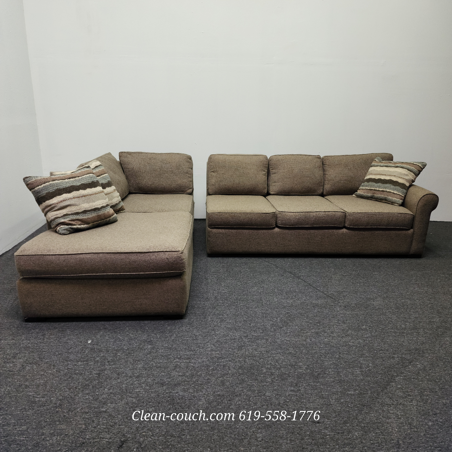 Clean 2-Piece Sectional with Chaise Sofa Couch - FREE DELIVERY Image #2 | Ivy Store