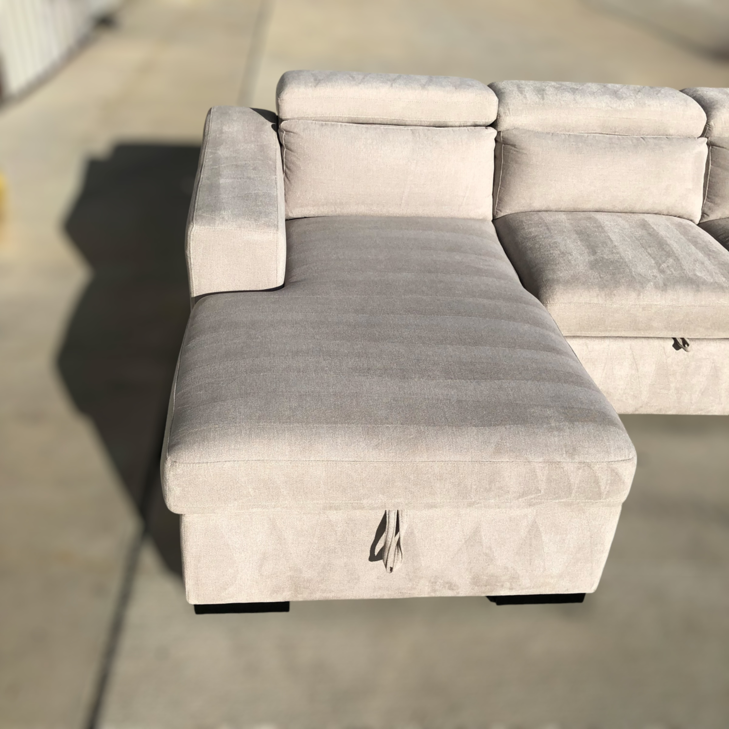Roxana Fabric Sleeper Sofa W/ Storage Chaise 🚛DELIVERY AVAILABLE  image | Ivy Store
