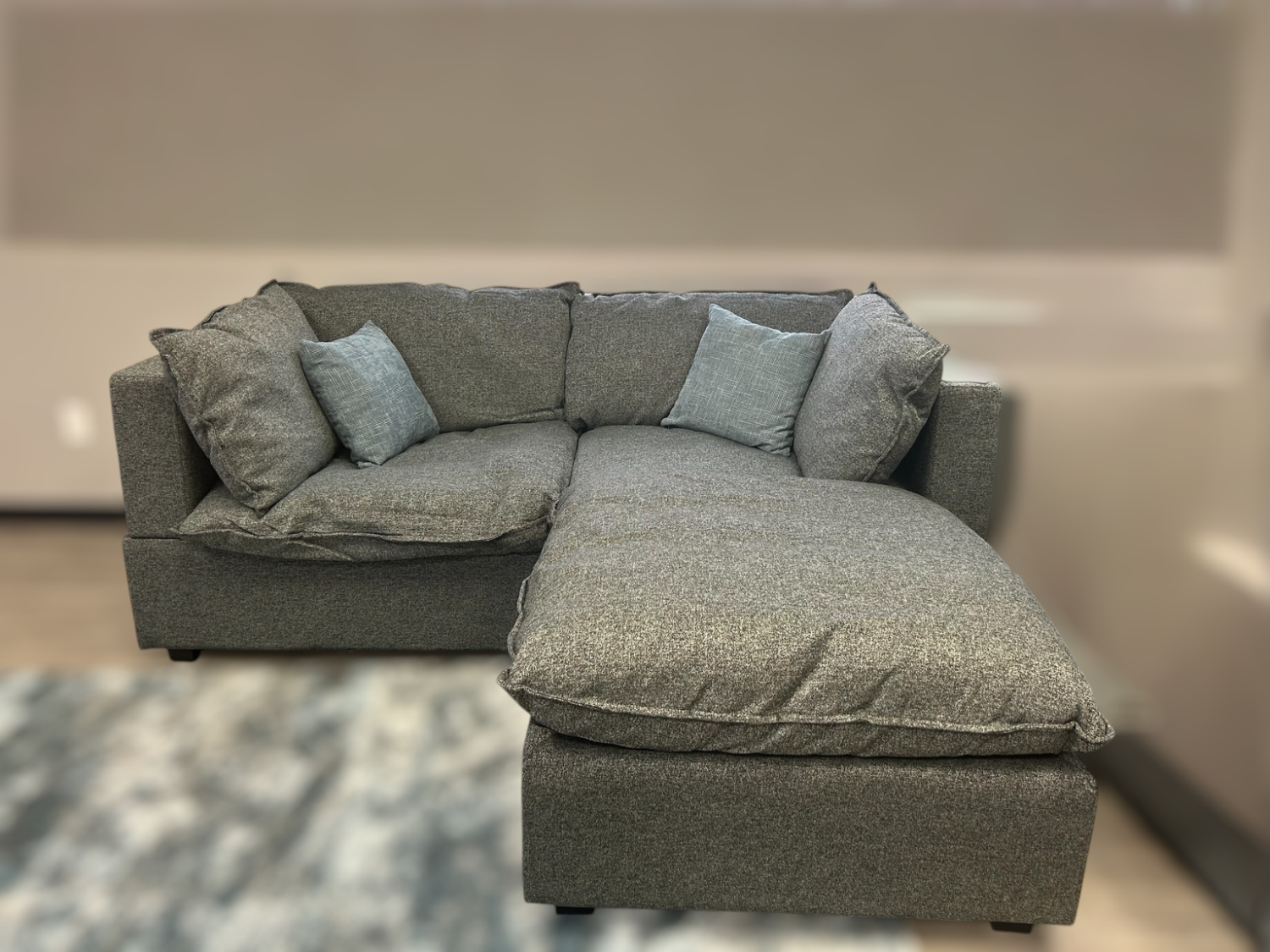Albany Park Kova 86” Charcoal Sofa W/ Ottoman 🚛DELIVERY AVAILABLE  Image #2 | Ivy Store