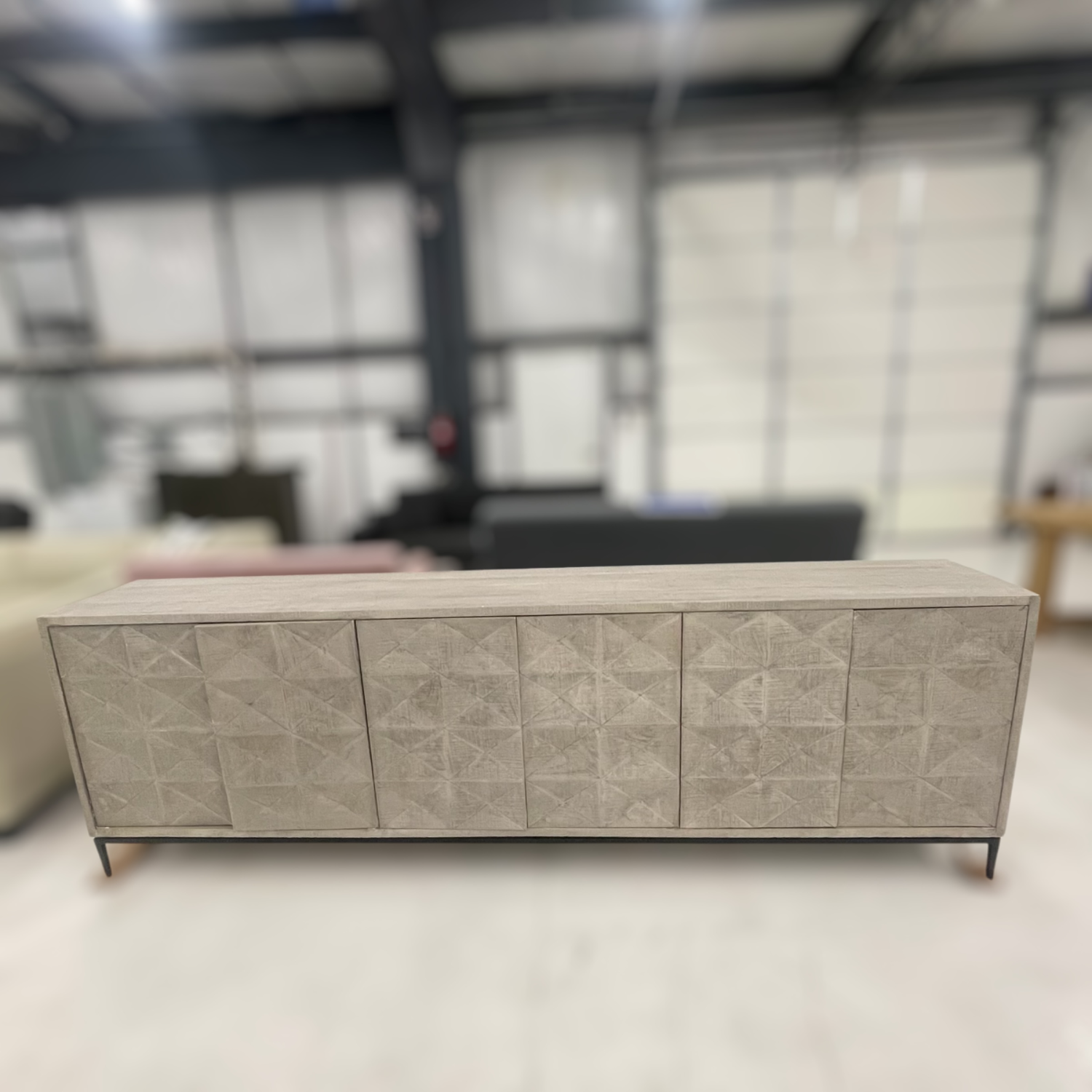 Percy 107” Sideboard Gray 🚛DELIVERY AVAILABLE  Image #1 | Ivy Store