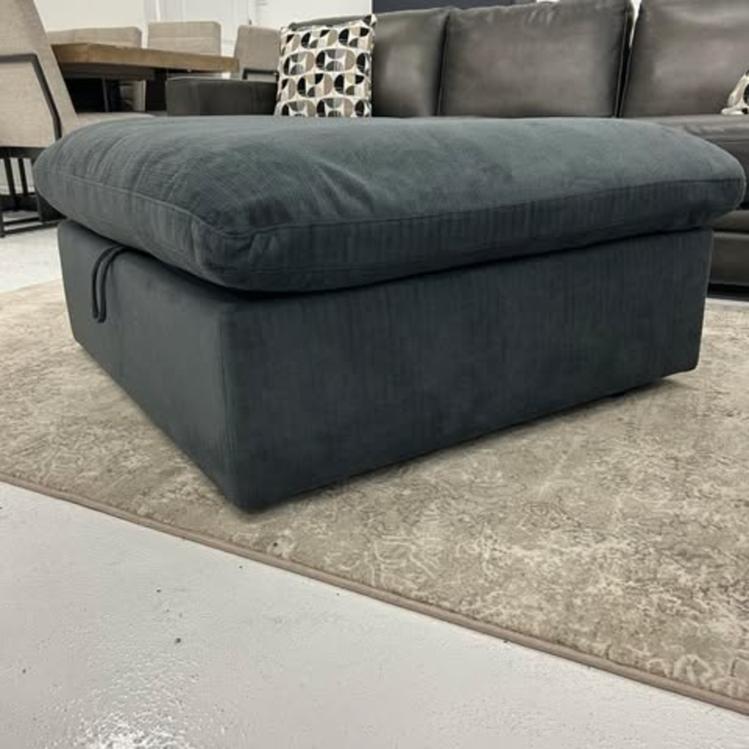 Gray Cloud ☁ Ottoman with Storage 🚛FREE DELIVERY AVAILABLE Image #2 | Ivy Store